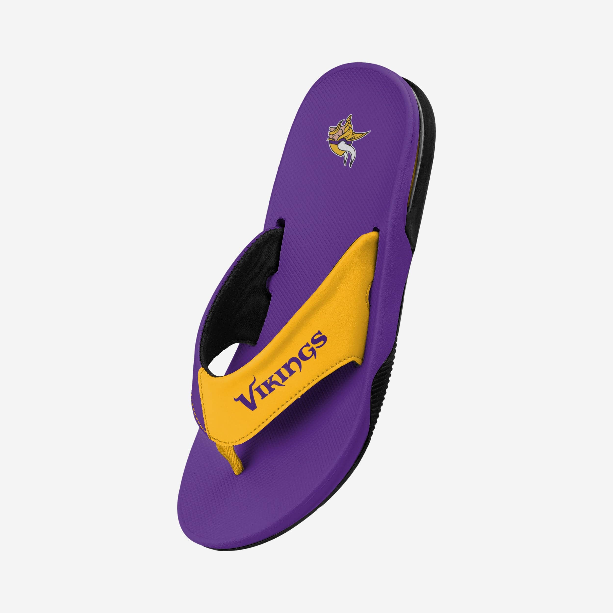 Minnesota Vikings Team Color Contour Flip Flops - The Ultimate Game and Beach Essential