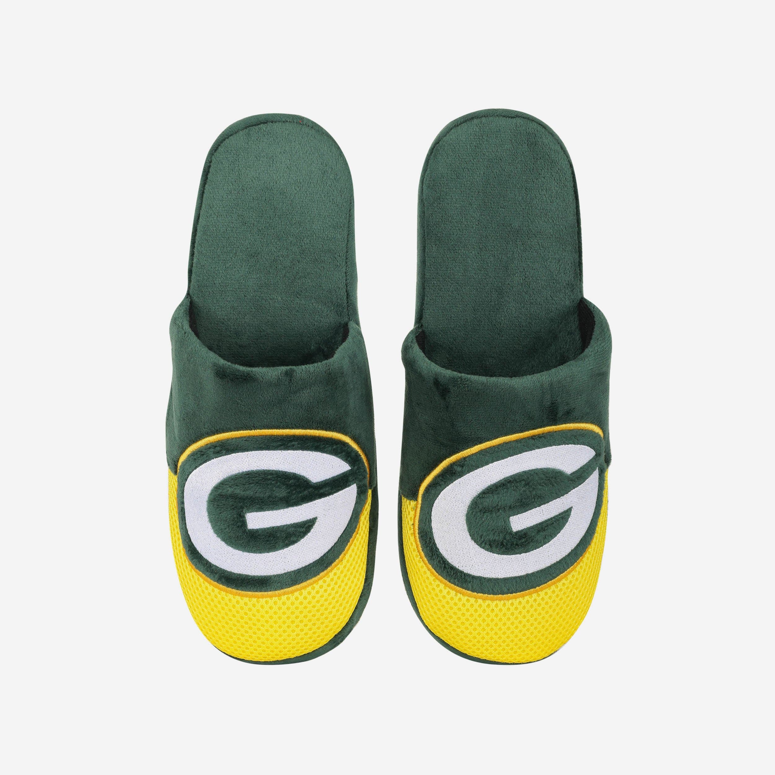 Green Bay Packers Team Logo Luxury Staycation Slippers