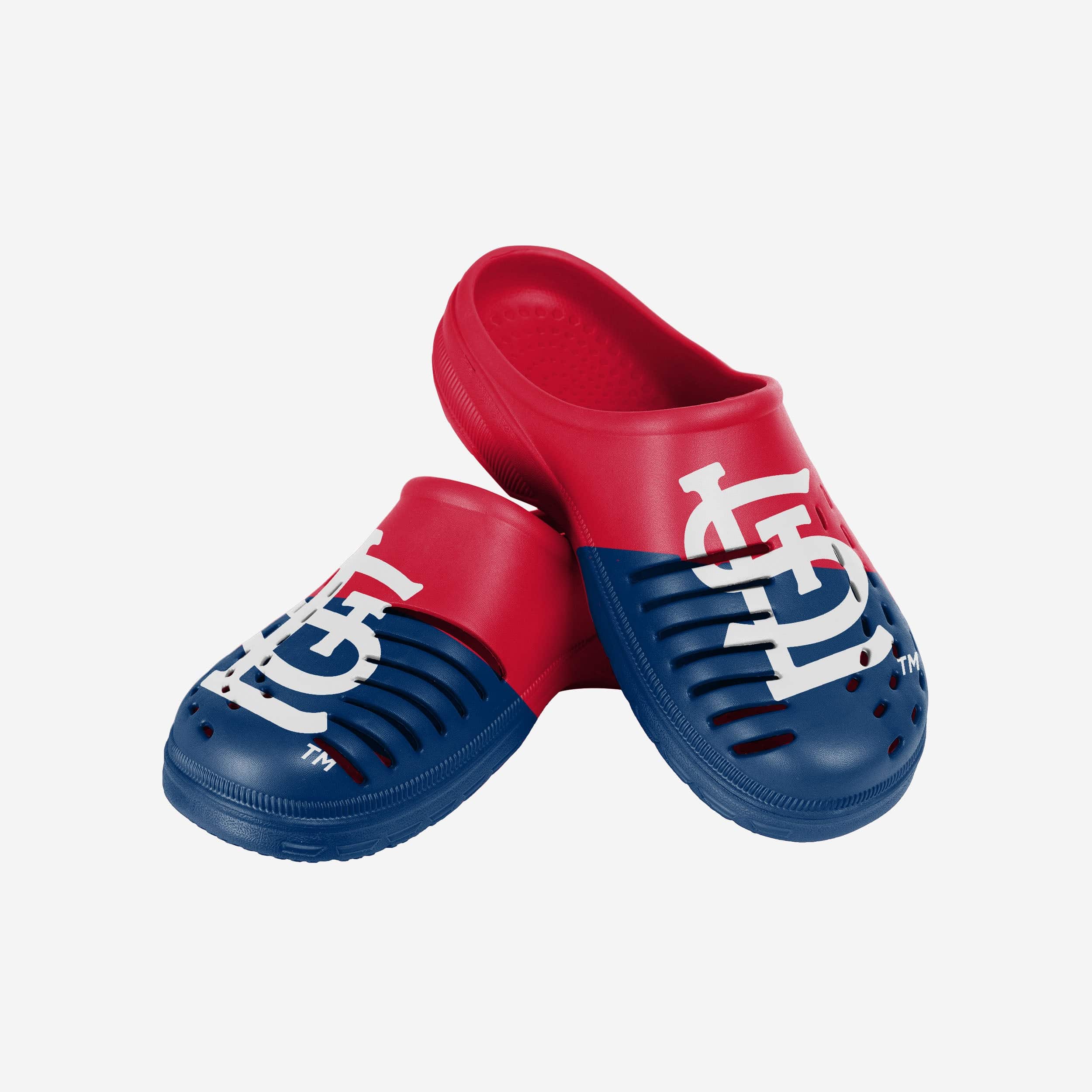 St. Louis Cardinals Men's Stylish Colorblock Big Logo Clogs - Show Your Team Spirit!