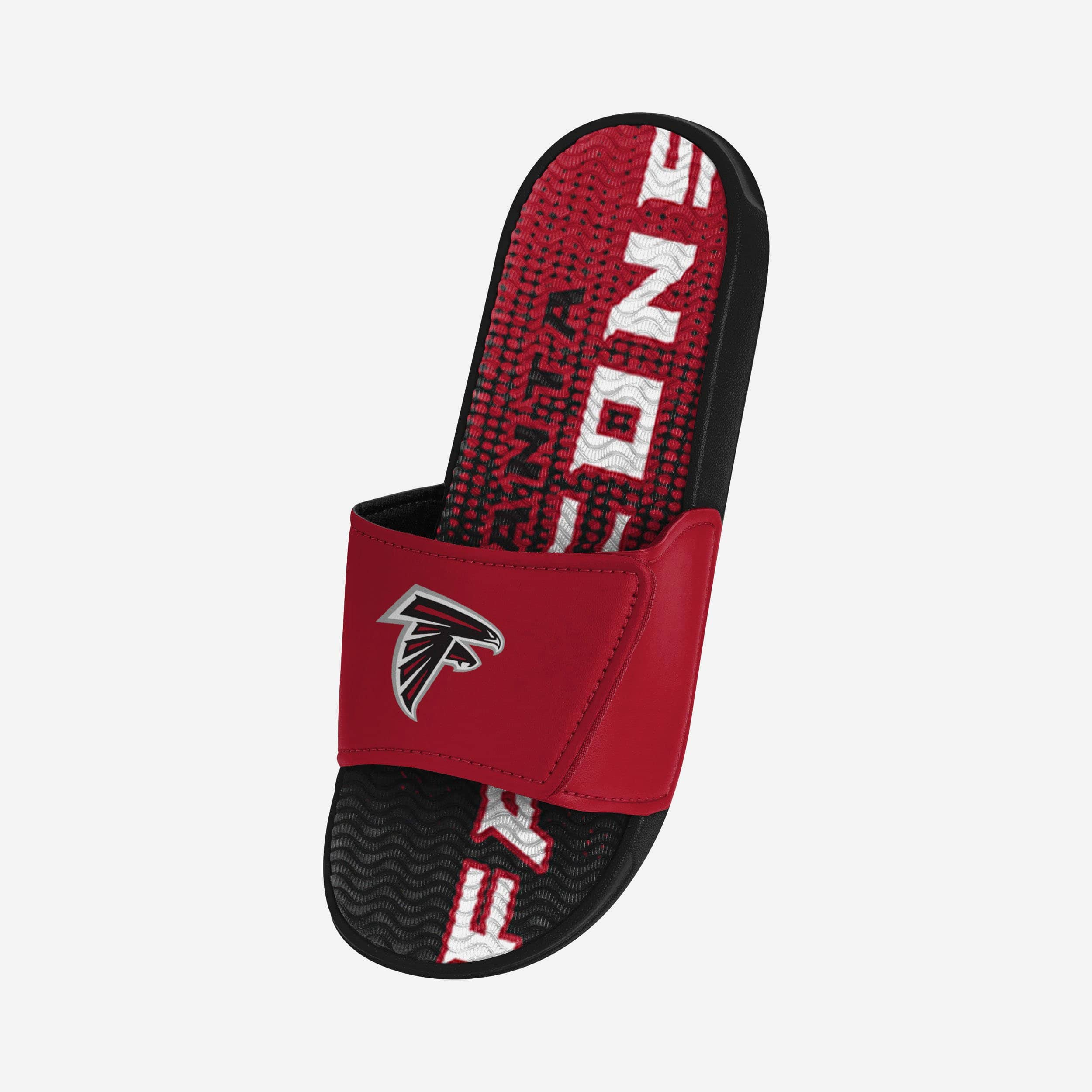 Atlanta Falcons Gradient Wordmark Gel Slides - Stylish Comfort for Fans