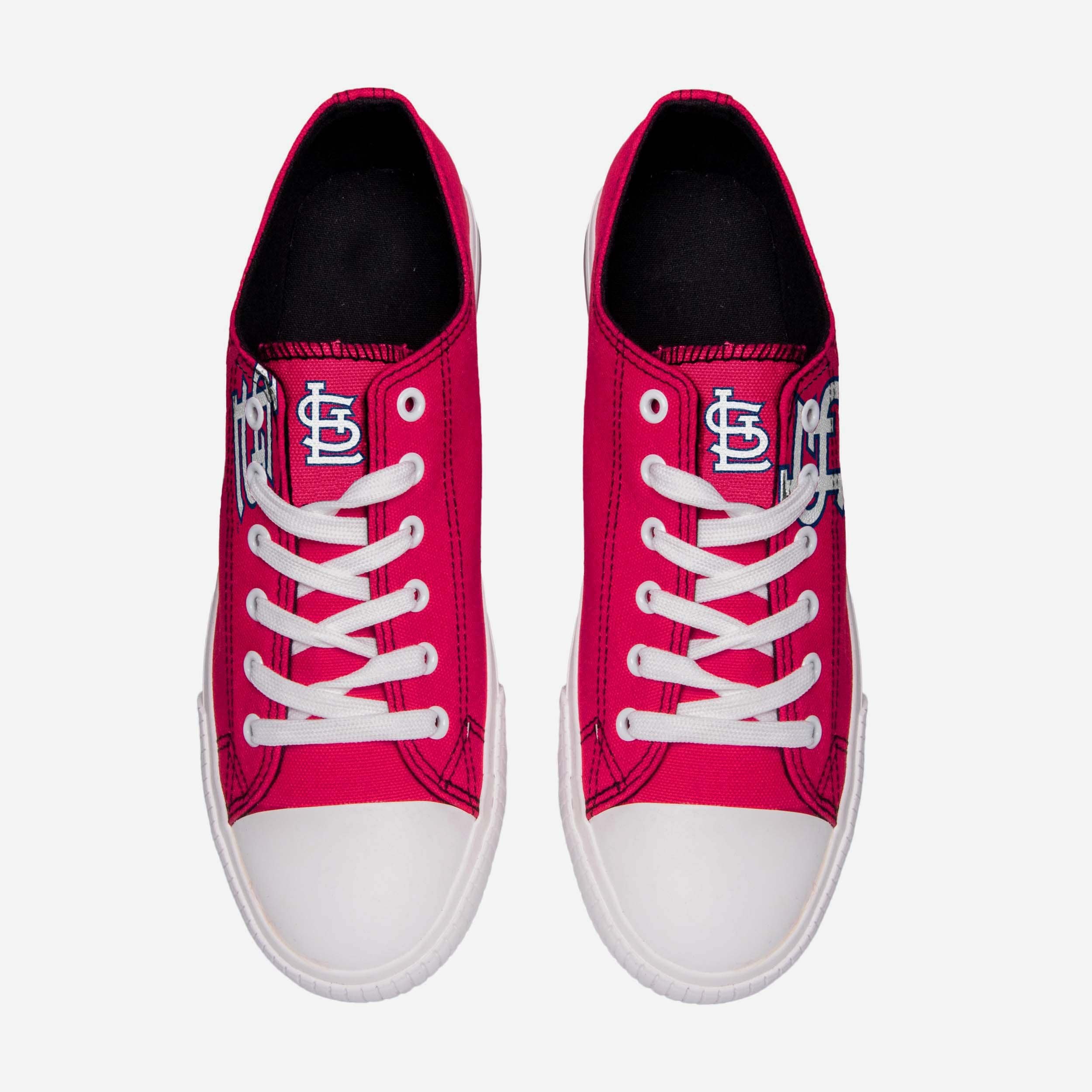 St Louis Cardinals Men's Low-Top Big Logo Canvas Sneakers - Show Your Team Spirit!