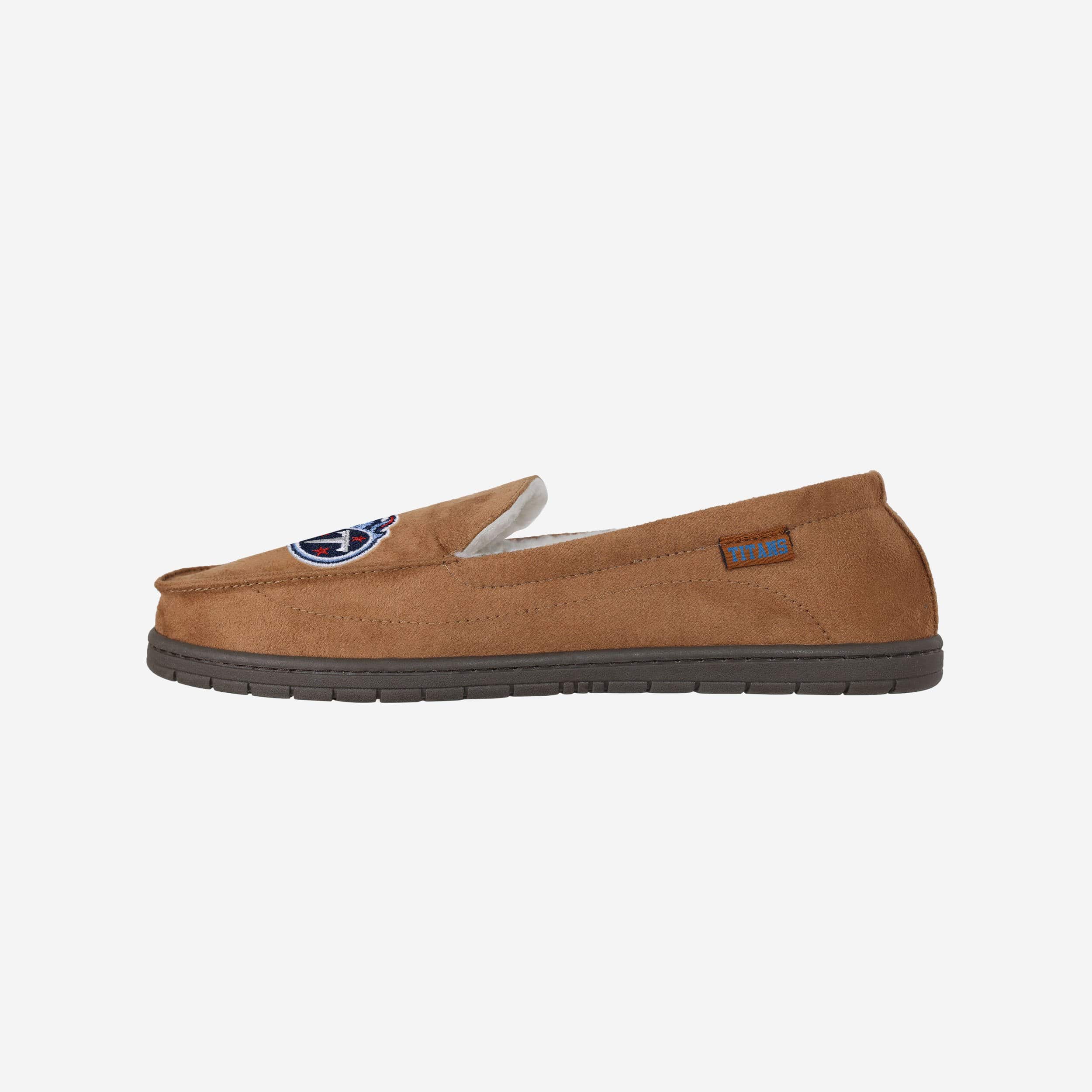 Tennessee Titans Stylish Beige Moccasin Slippers