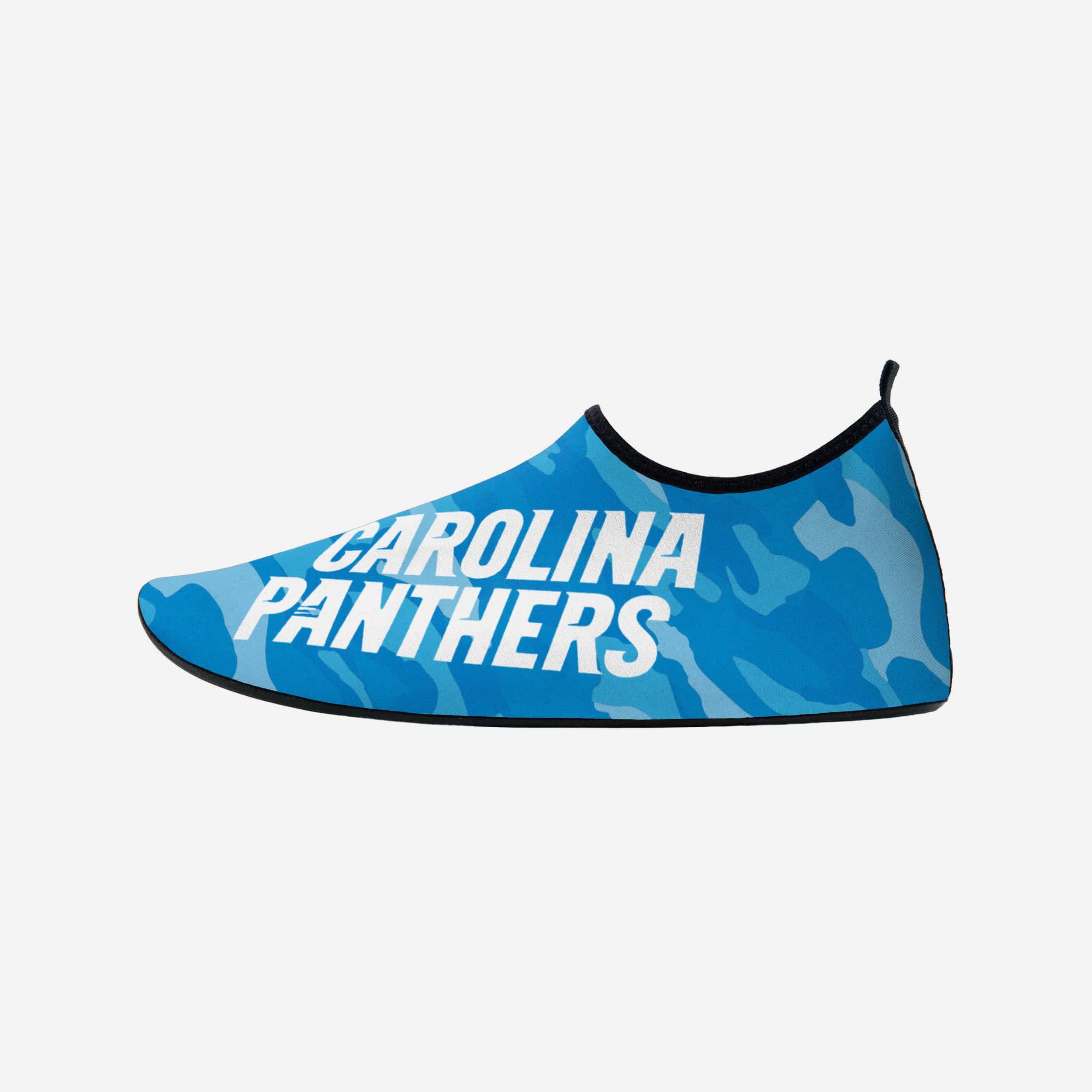 Carolina Panthers Men's Camo Water Shoes - Stand Out at the Beach!