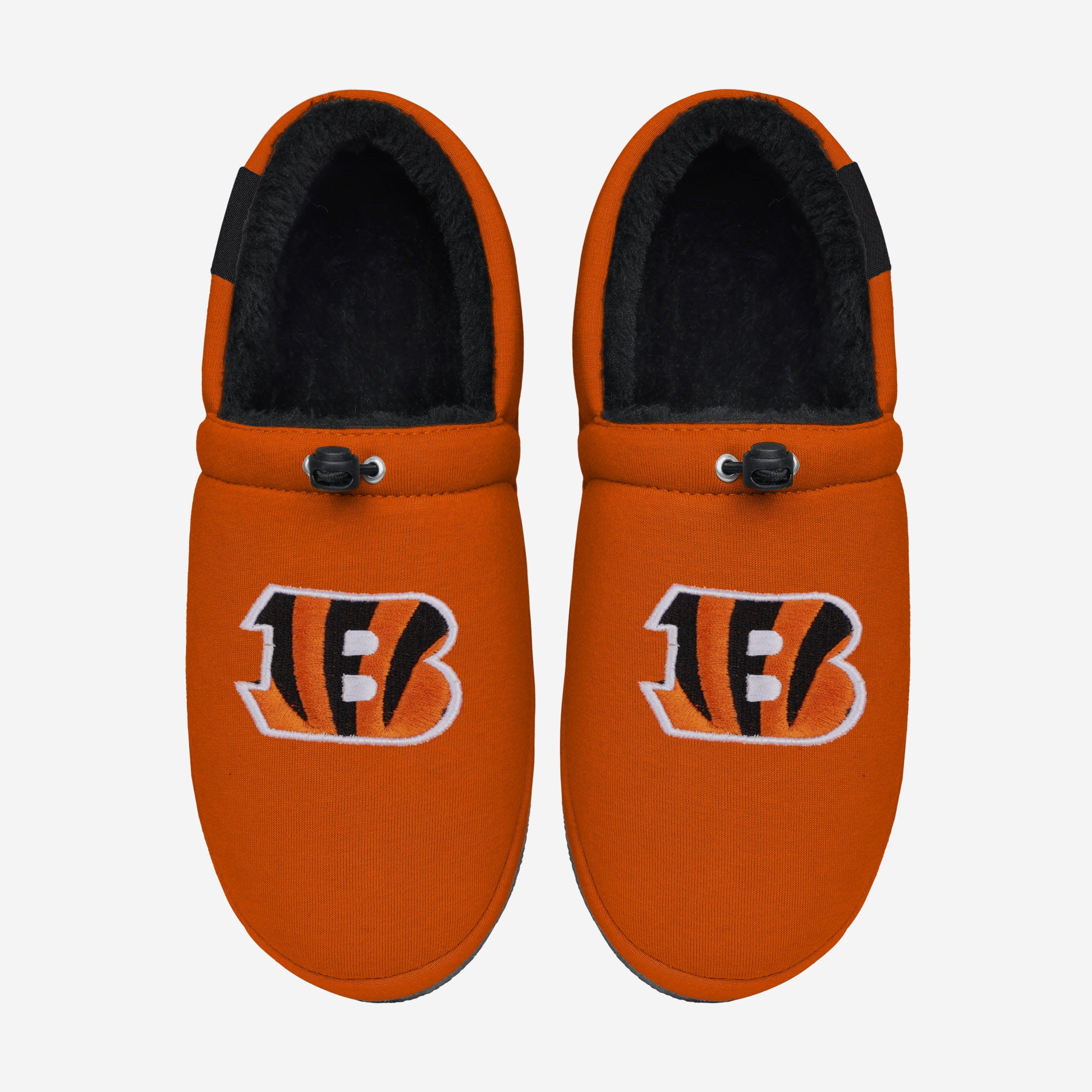 Cincinnati Bengals Bold Logo Athletic Moccasin Slippers - Show Your Team Pride!
