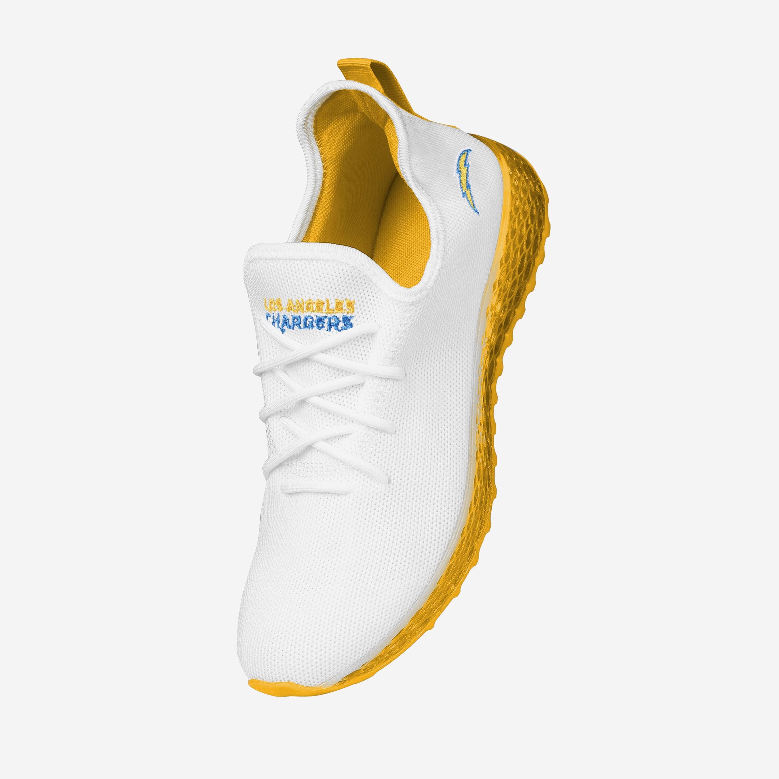 Exciting Los Angeles Chargers Gradient Midsole White Sneakers