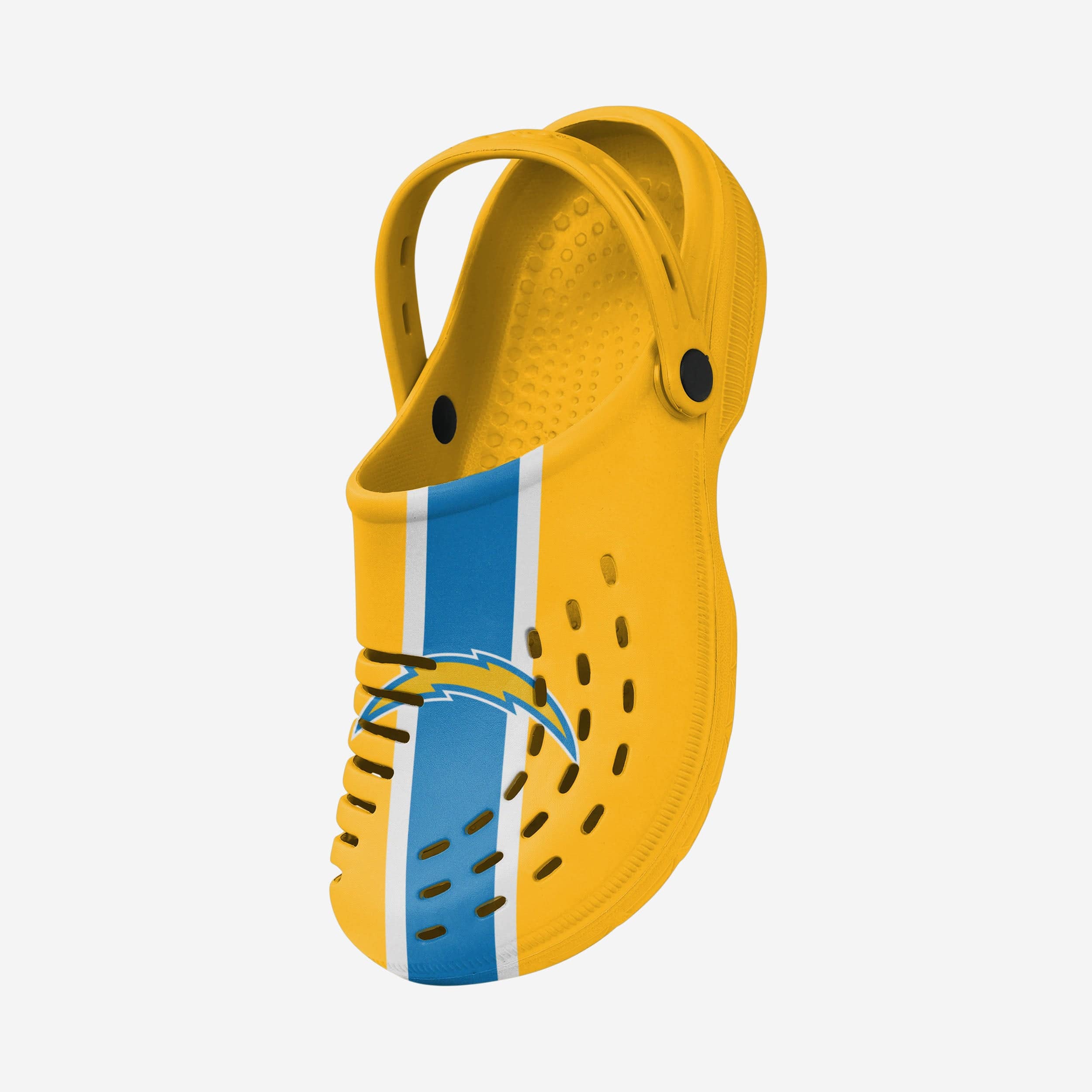 Los Angeles Chargers Team Stripe Clogs with Straps - Unleash Your Team Spirit!