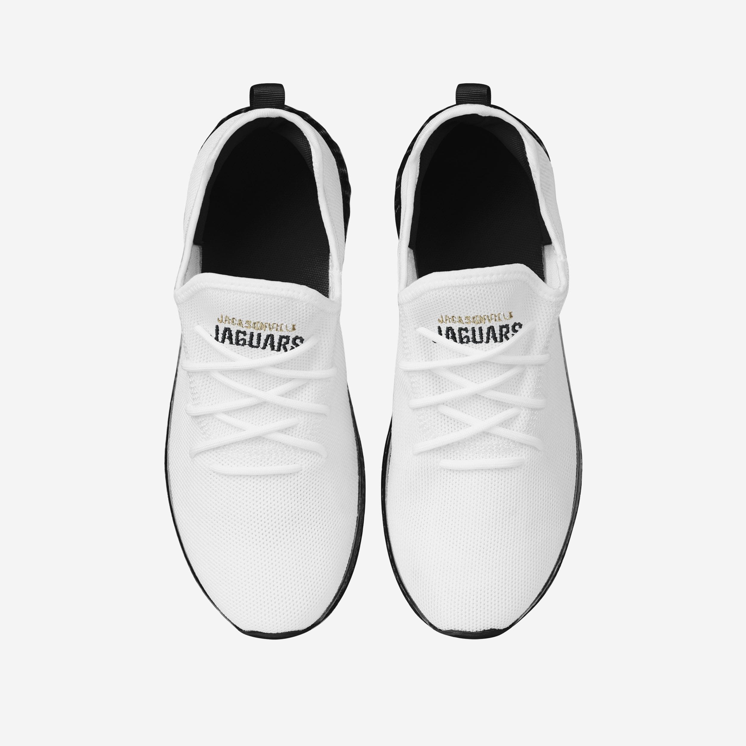 Jacksonville Jaguars Gradient Midsole White Game-Day Sneakers