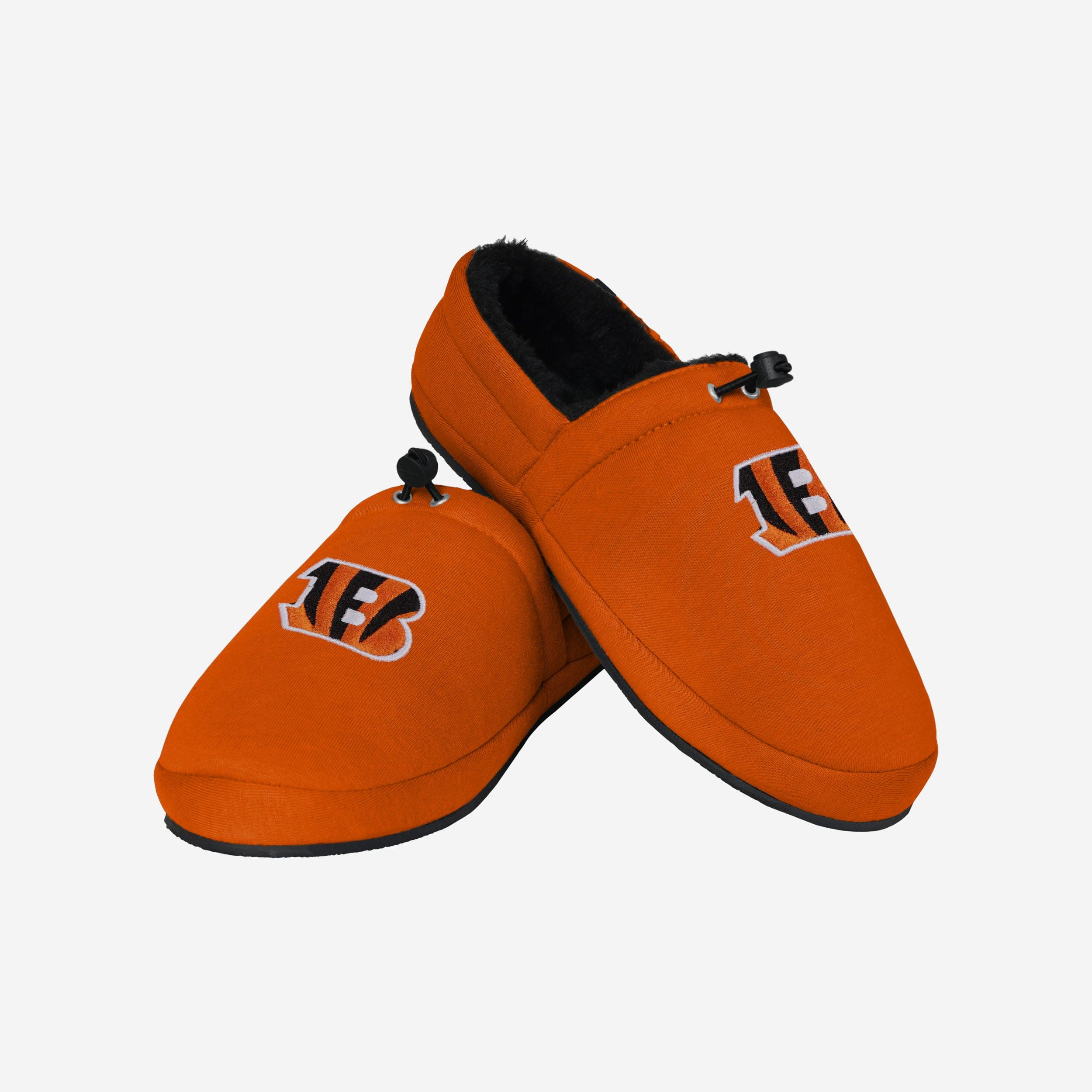 Cincinnati Bengals Bold Logo Athletic Moccasin Slippers - Show Your Team Pride!