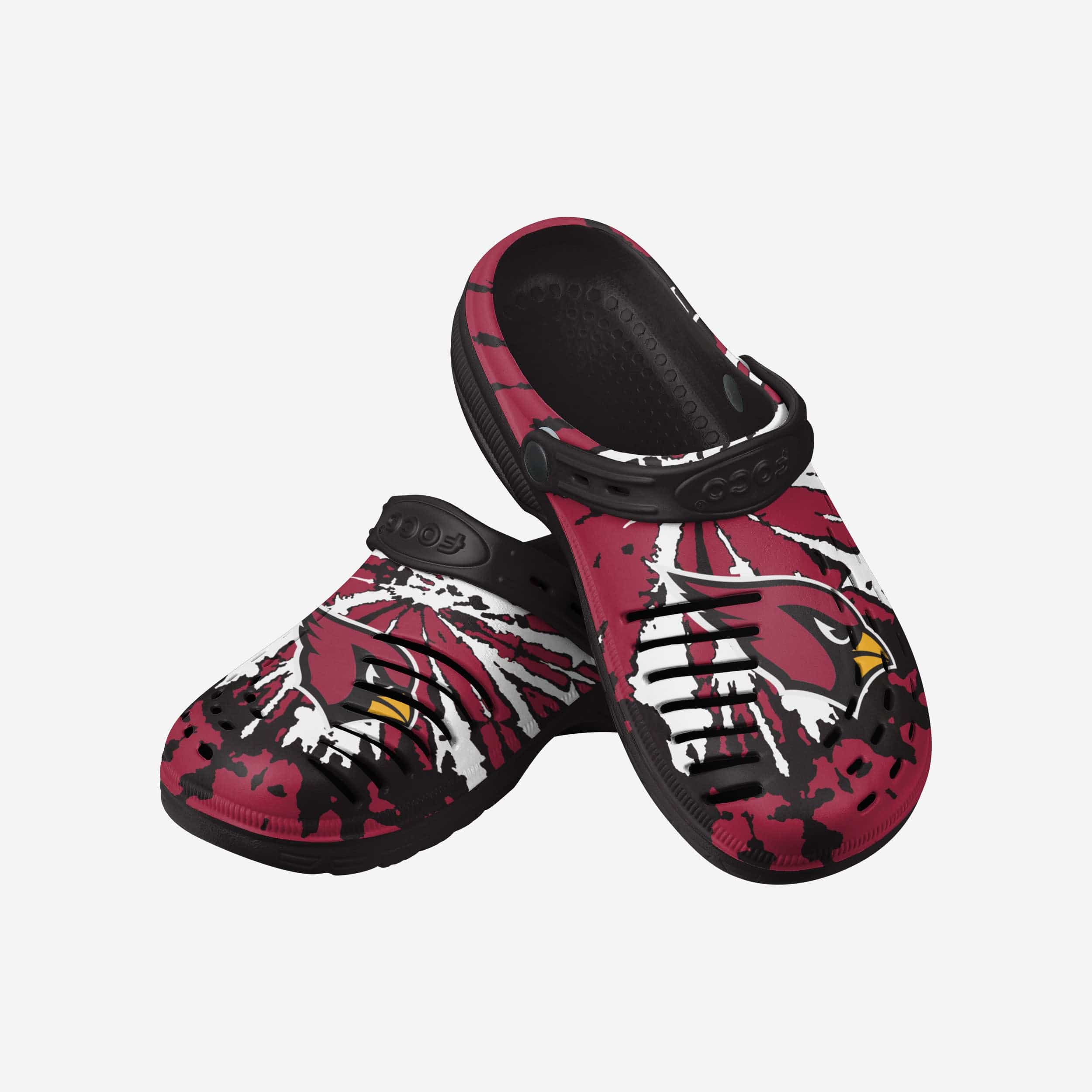 Arizona Cardinals Stylish Tie - Dye Clogs with Straps