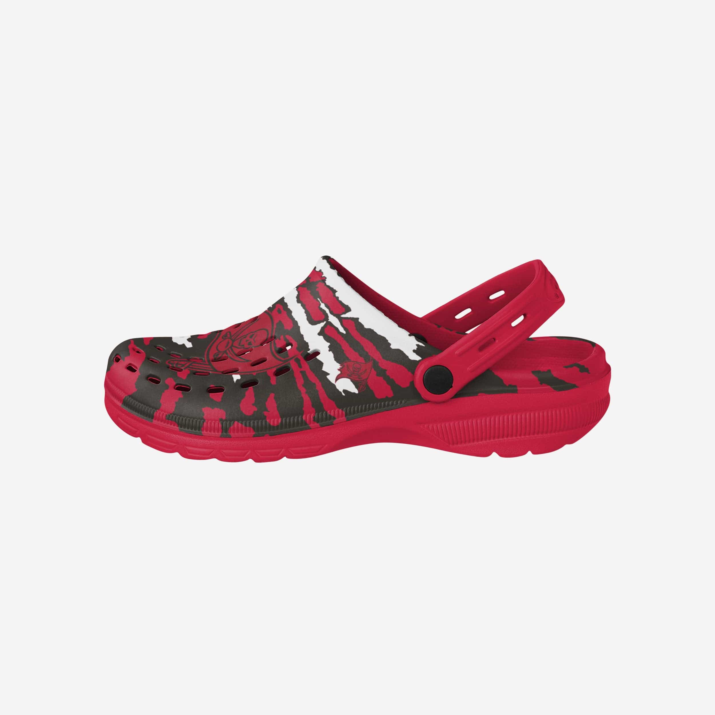 Tampa Bay Buccaneers Stylish Tie - Dye Clogs with Straps