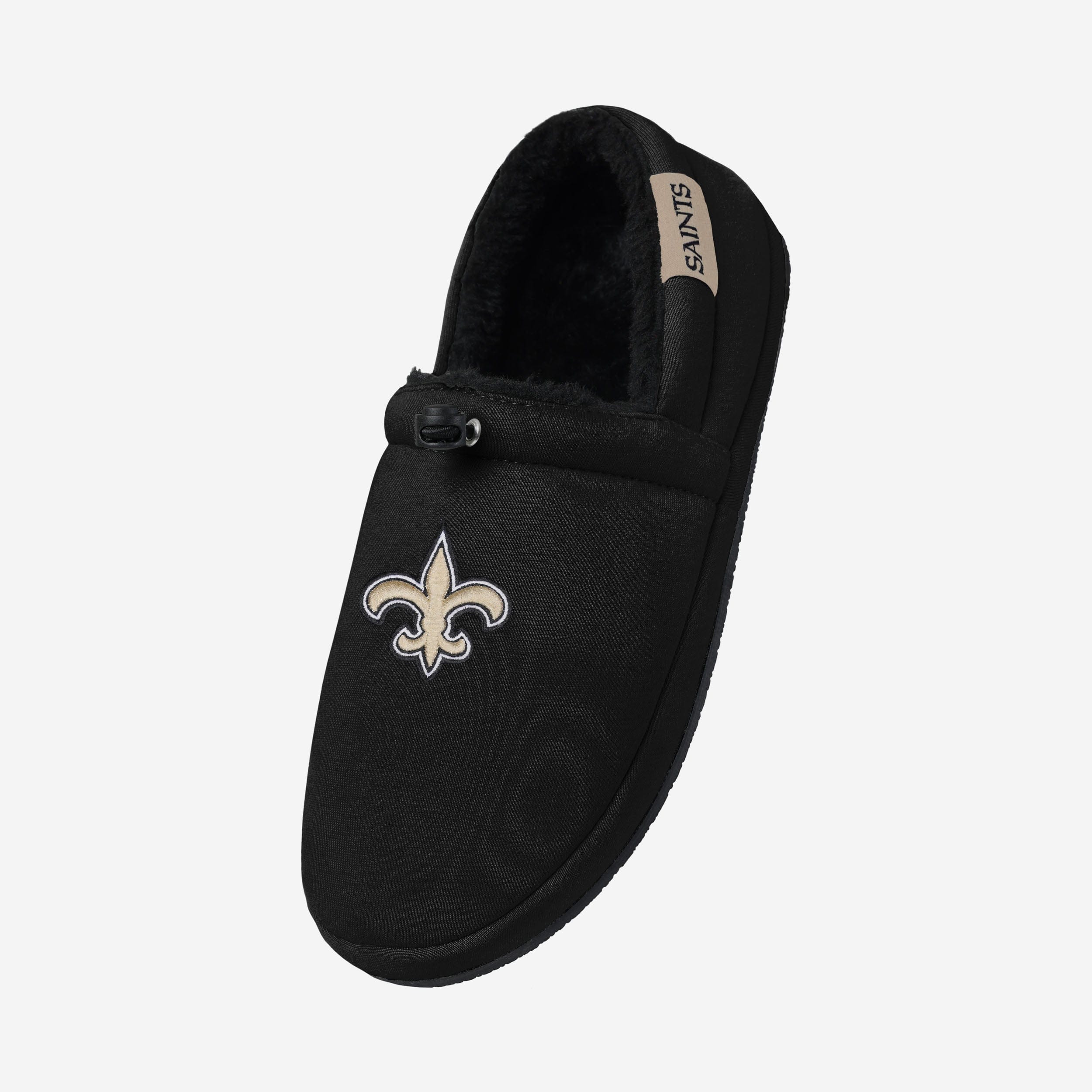 New Orleans Saints Big Logo Athletic Moccasin Slippers - Show Your Team Pride in Style!
