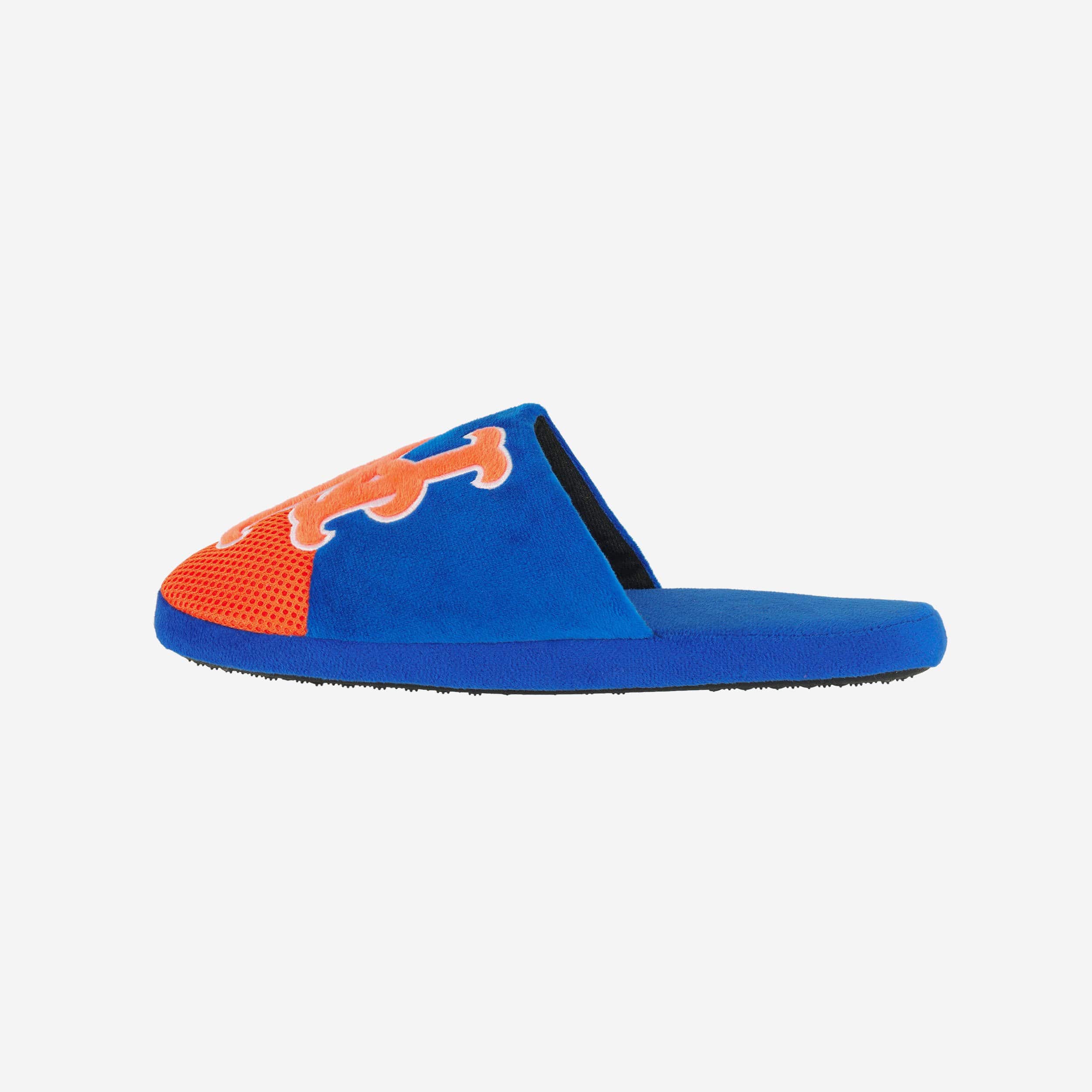 New York Mets Team Logo Luxury Staycation Slippers