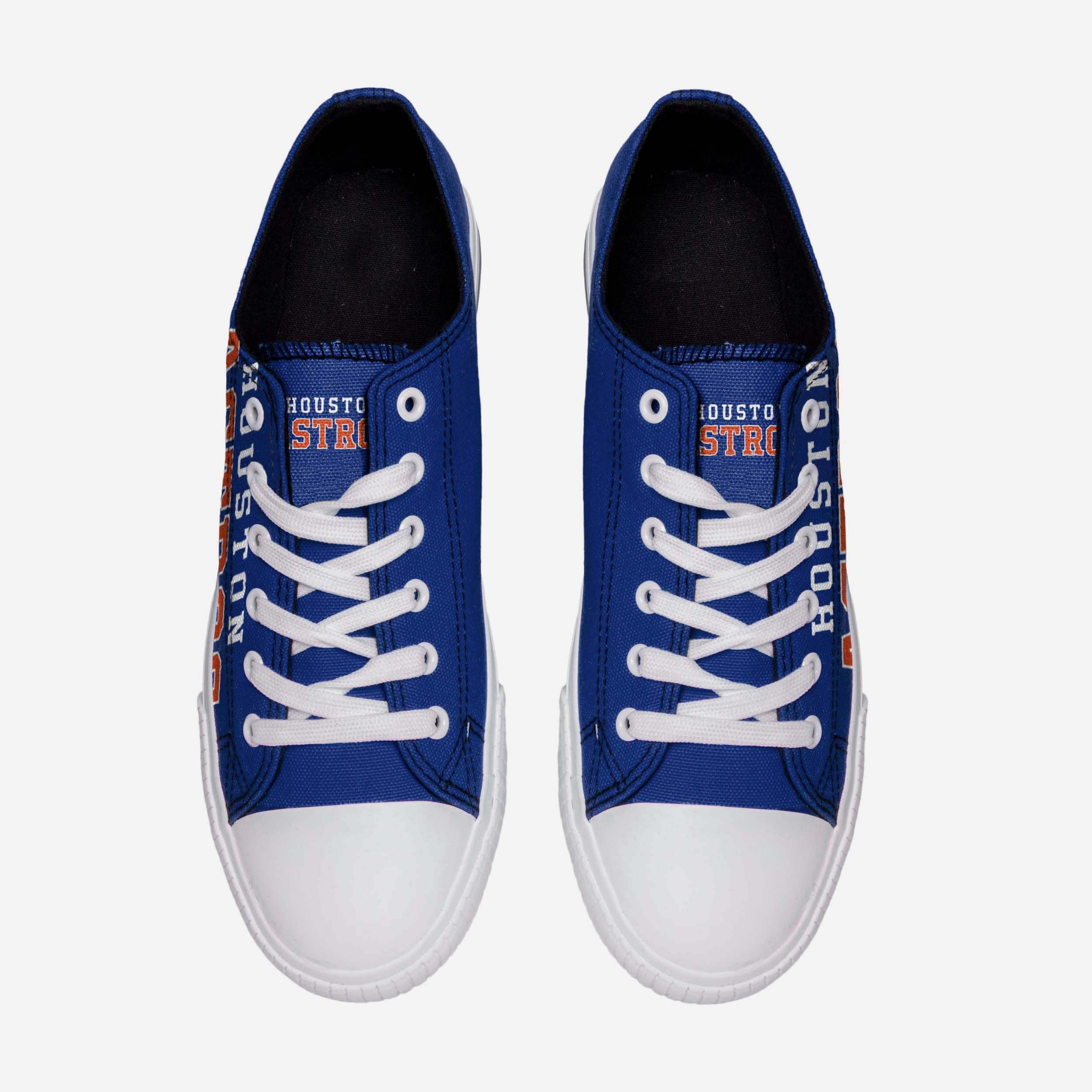 Houston Astros Men's Stylish Low-Top Big Logo Canvas Shoes