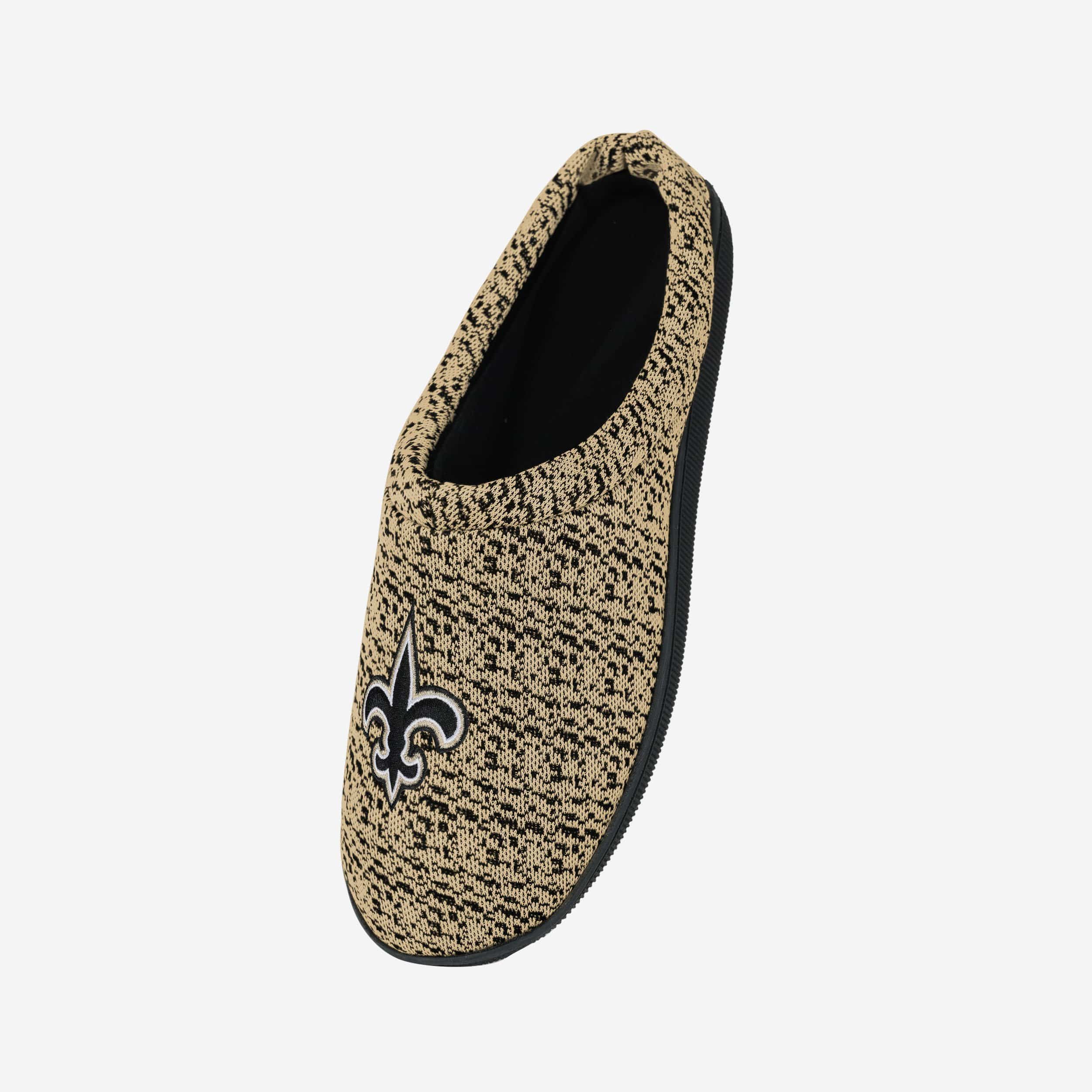 New Orleans Saints Poly Knit Cup Sole Slippers - Show Your Team Spirit!