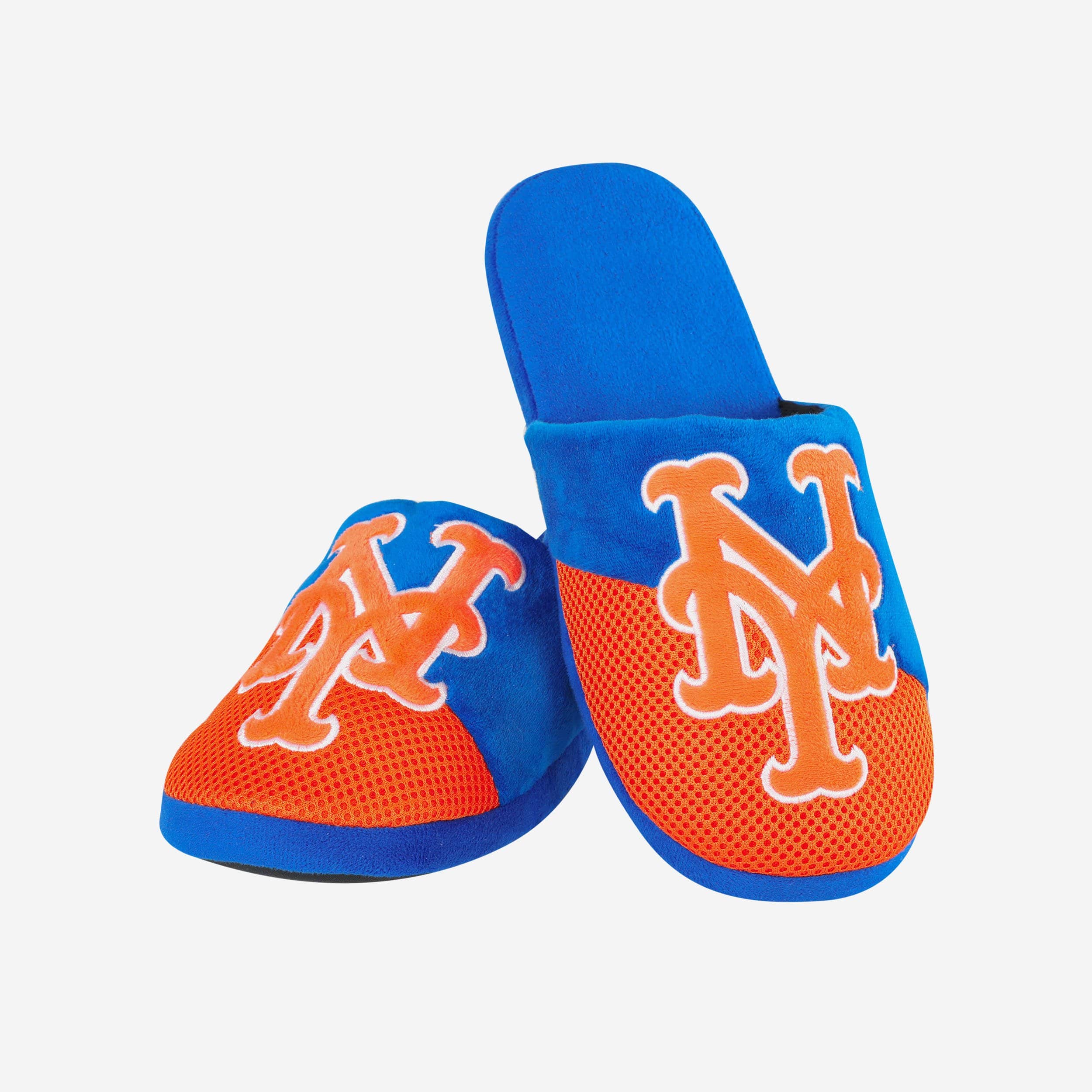 New York Mets Team Logo Luxury Staycation Slippers