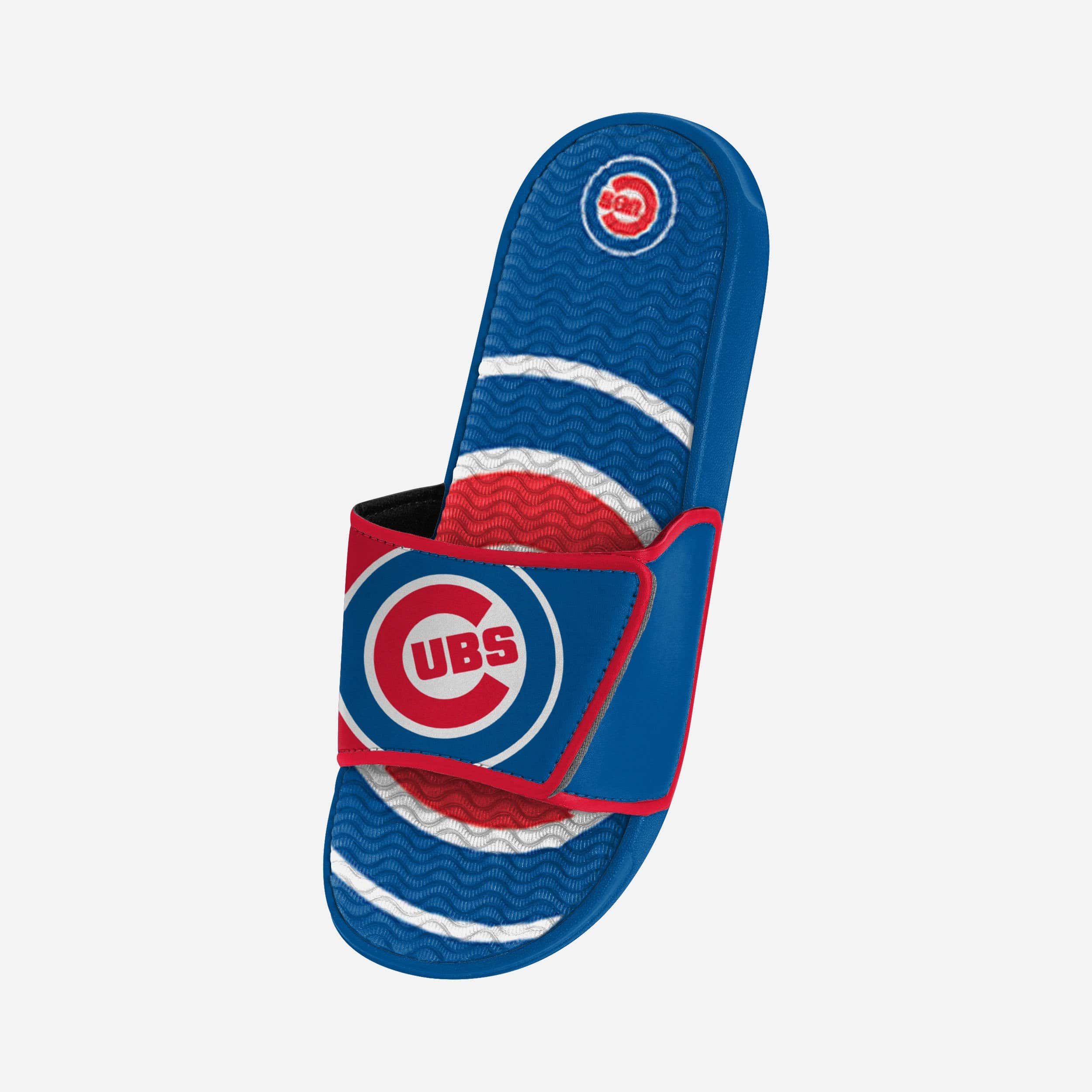 Chicago Cubs Bold Colorblock Gel Slides - Show Your Team Spirit!
