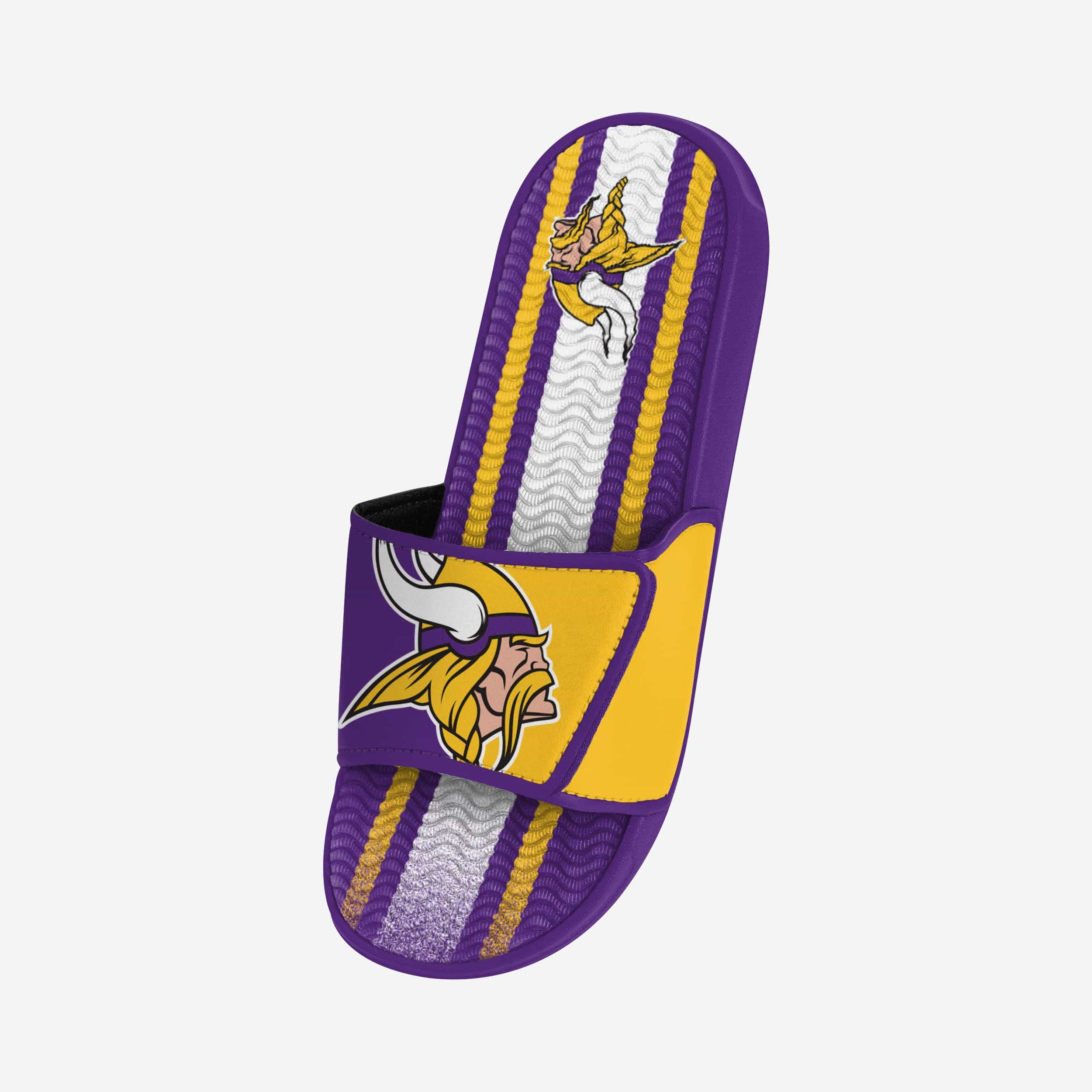 Minnesota Vikings Team Stripe Gel Slides - Show Your Team Spirit!
