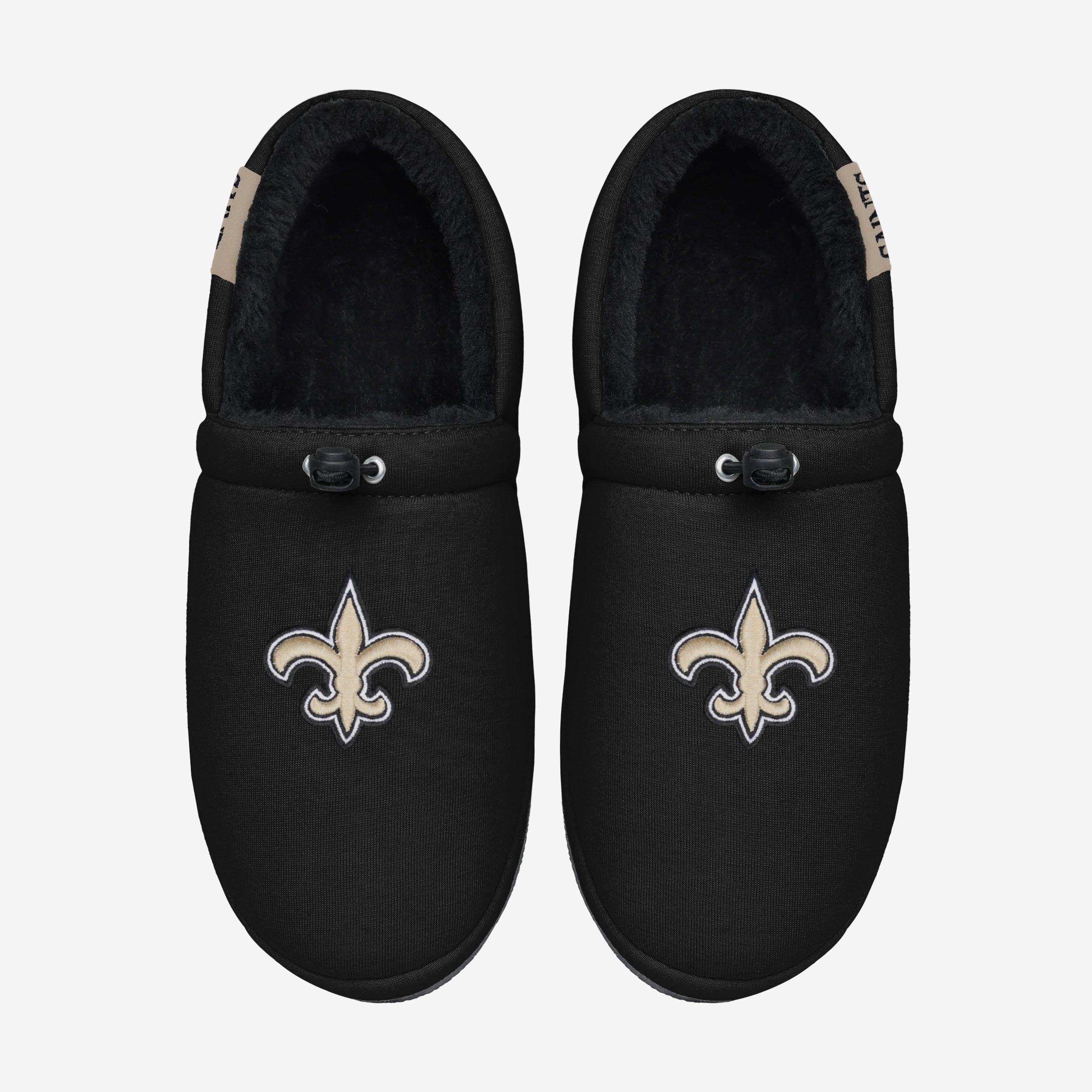 New Orleans Saints Big Logo Athletic Moccasin Slippers - Show Your Team Pride in Style!