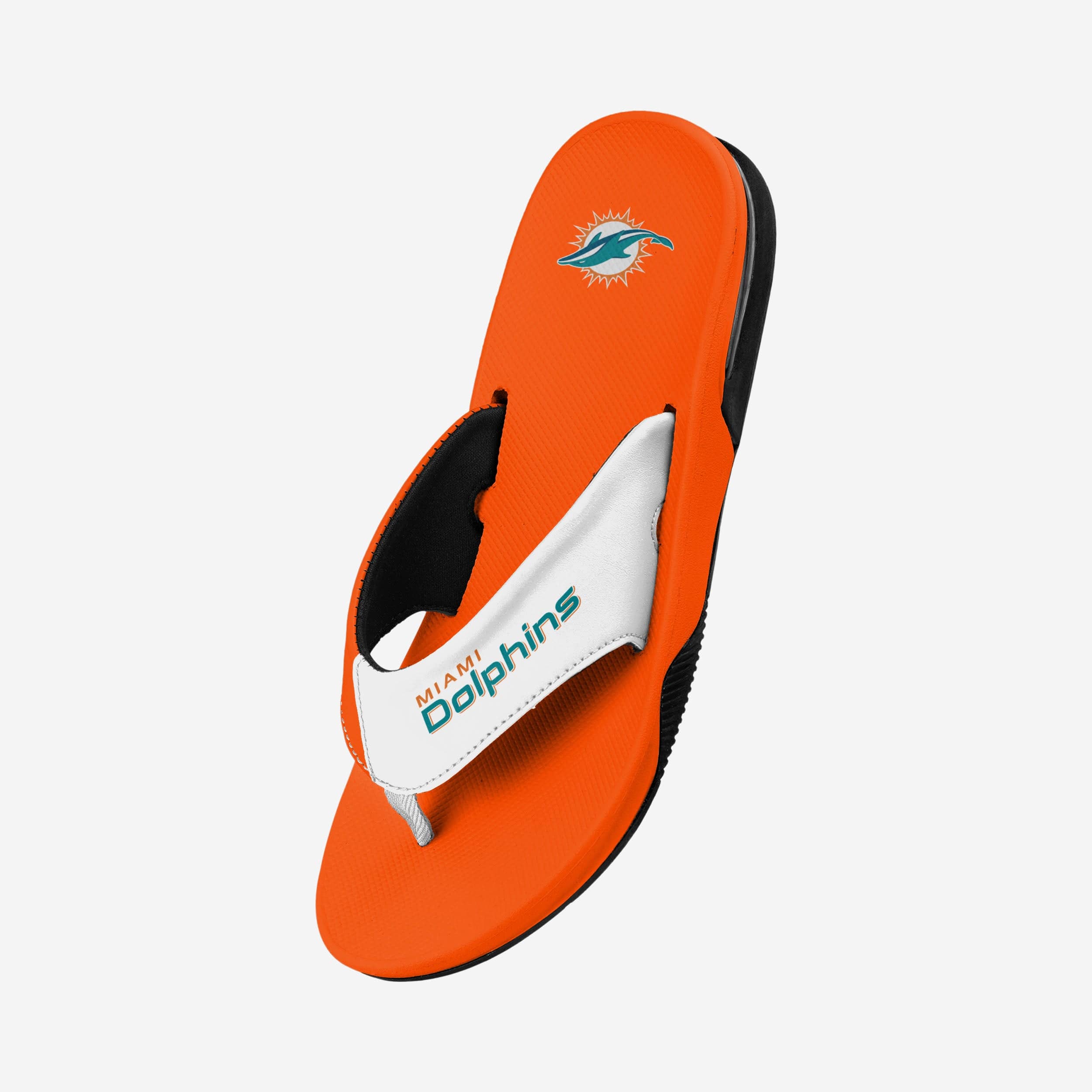 Miami Dolphins Team Color Contour Flip Flops - Must - Haves for Beach and Game Days