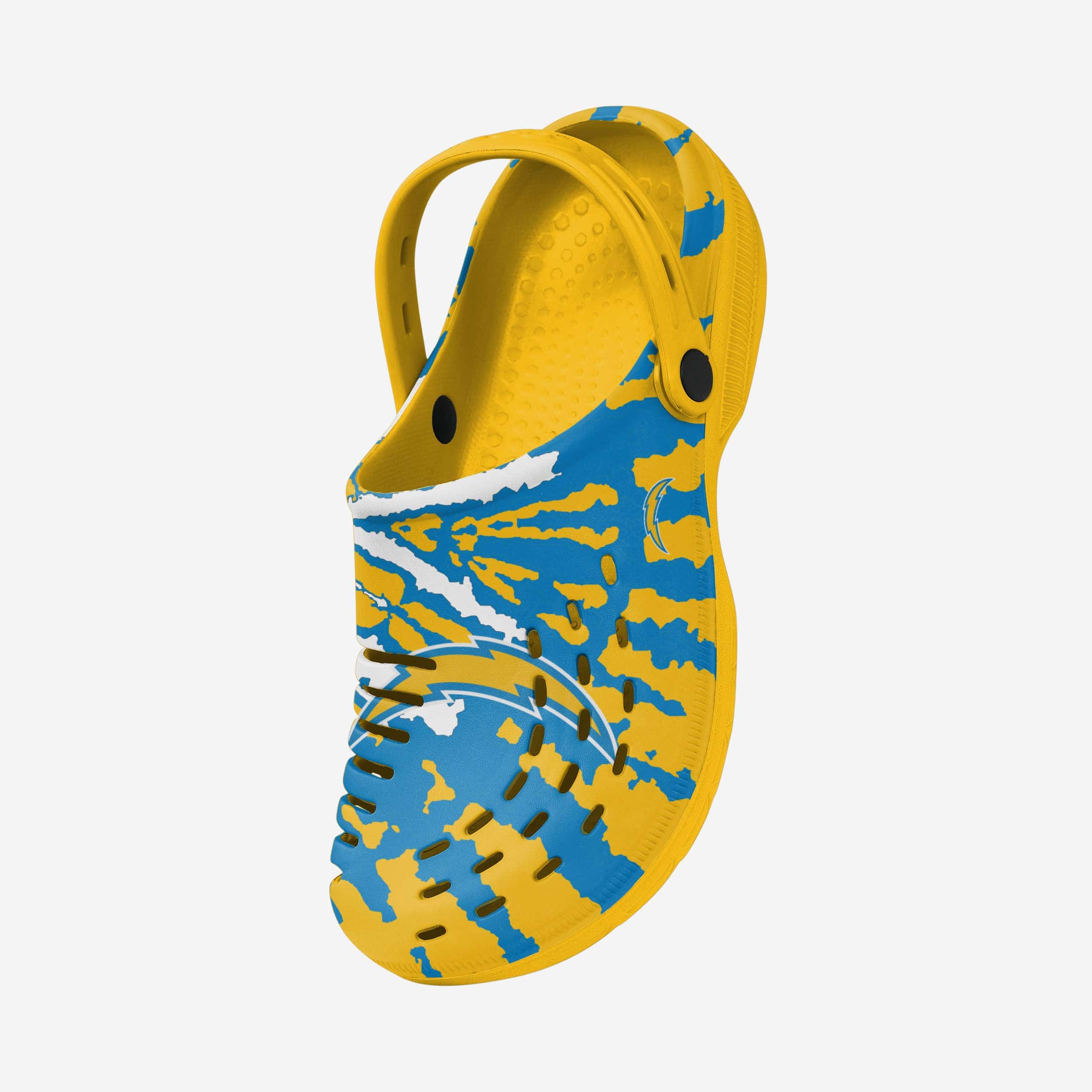 Los Angeles Chargers Stylish Tie - Dye Clogs with Straps
