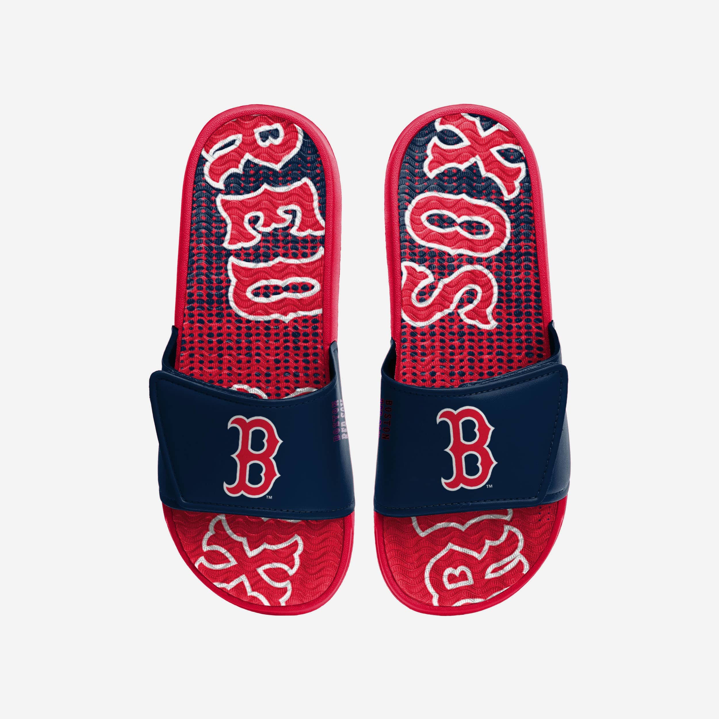 Exciting Boston Red Sox Gradient Wordmark Gel Slides