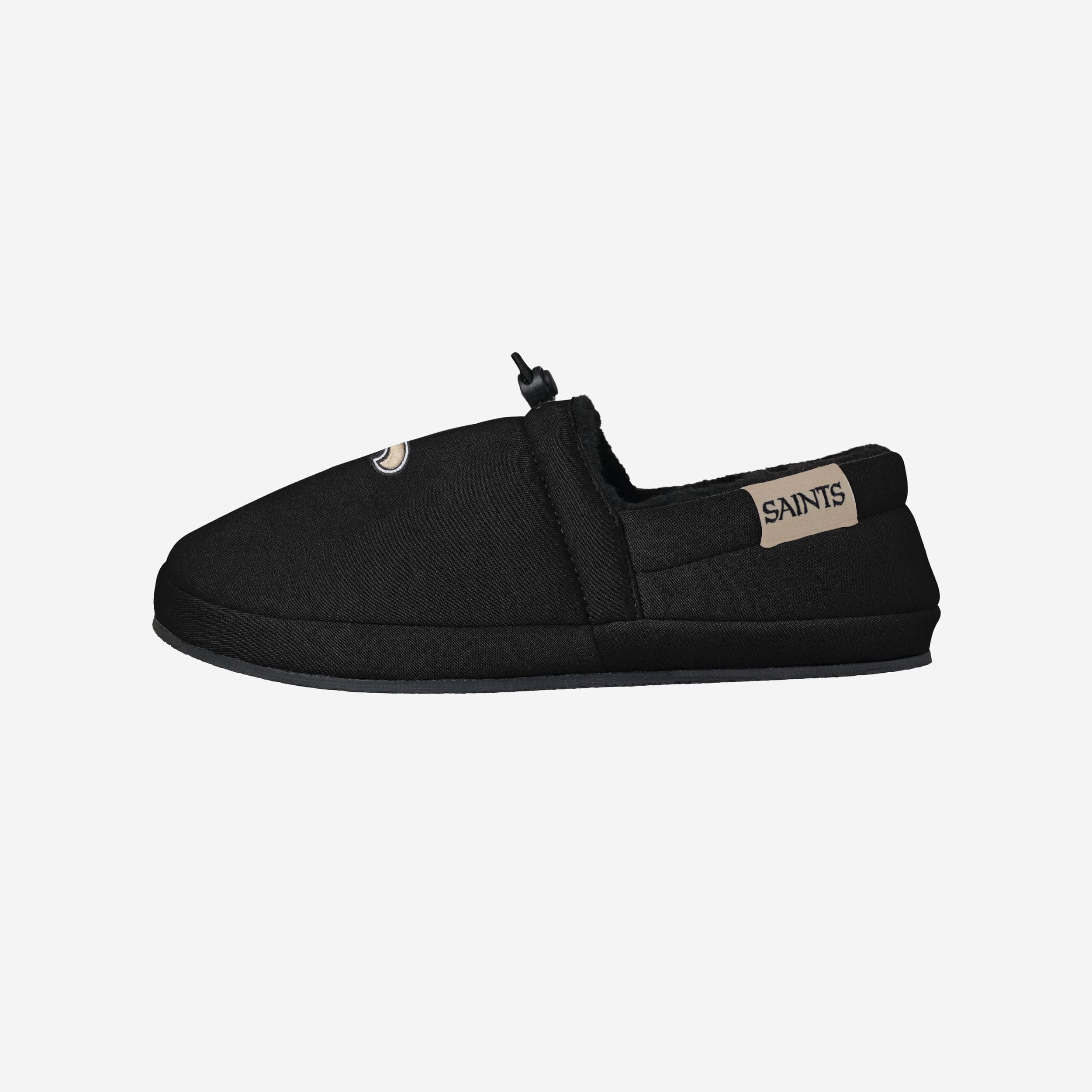 New Orleans Saints Big Logo Athletic Moccasin Slippers - Show Your Team Pride in Style!