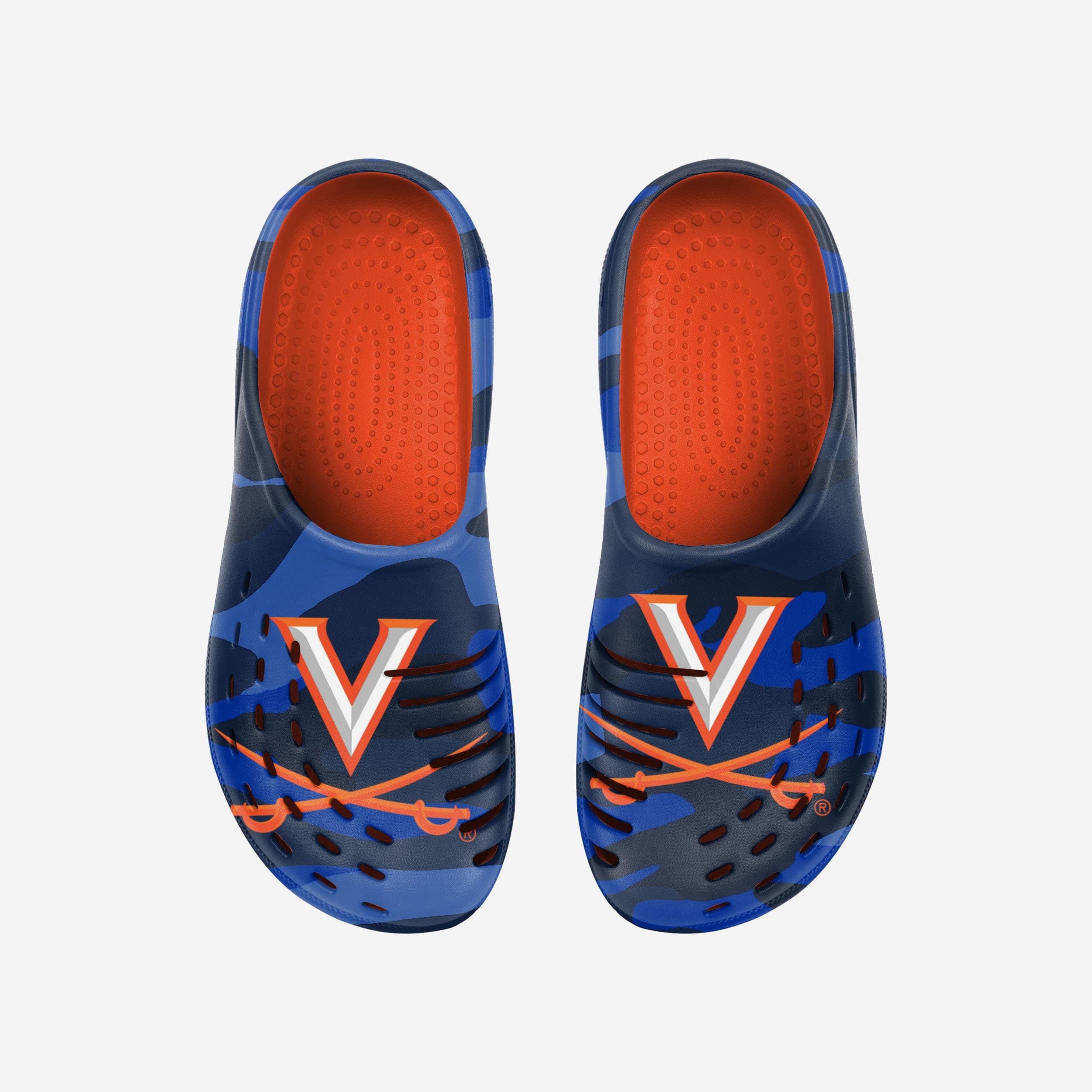 Virginia Cavaliers Tonal Camo Clogs - Show Your Fandom!