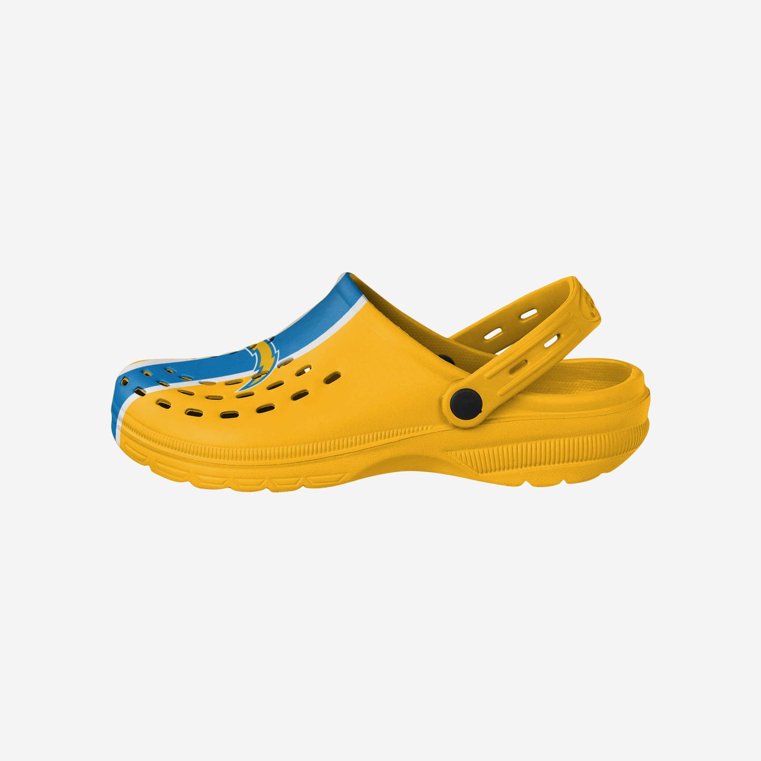 Los Angeles Chargers Team Stripe Clogs with Straps - Unleash Your Team Spirit!