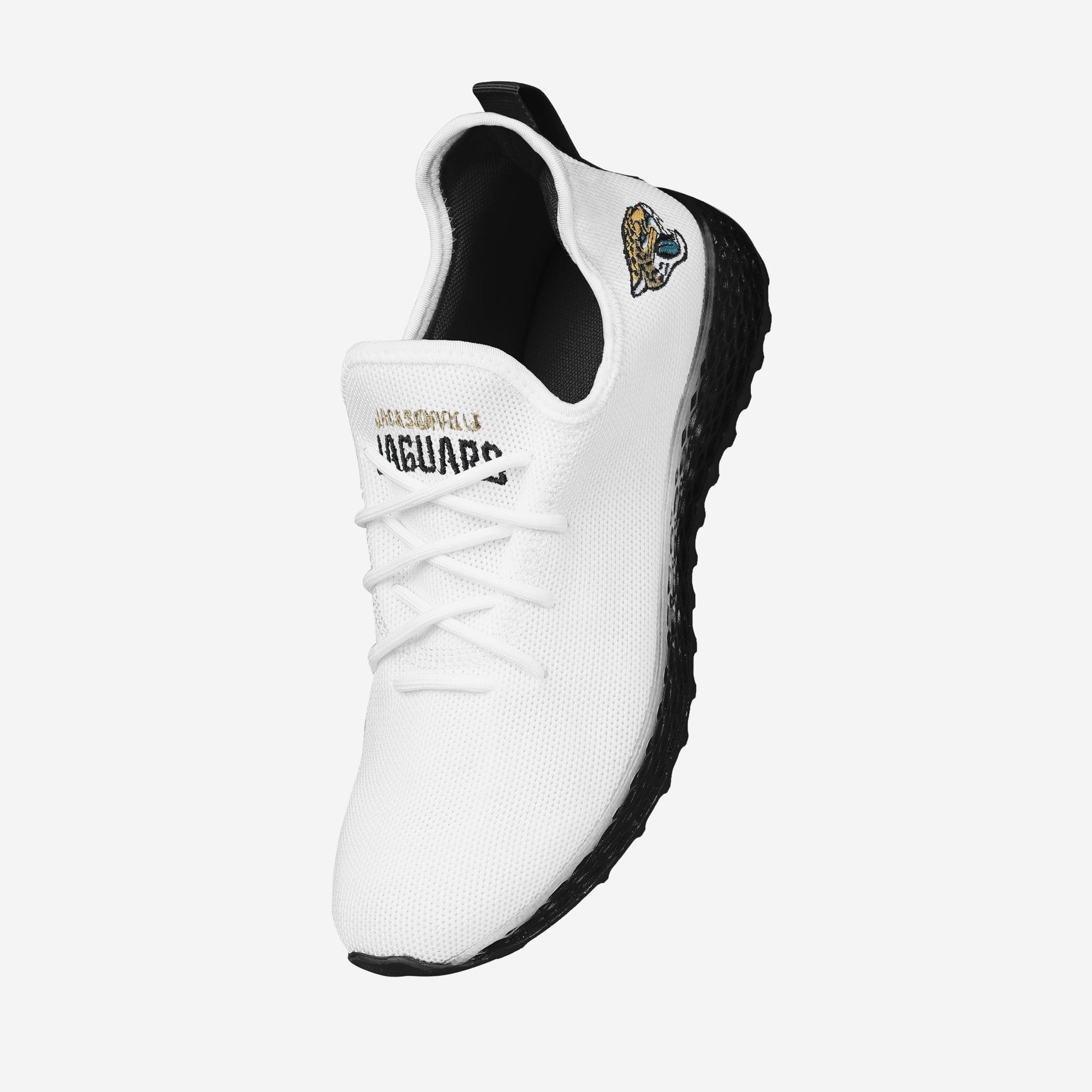 Jacksonville Jaguars Gradient Midsole White Game-Day Sneakers
