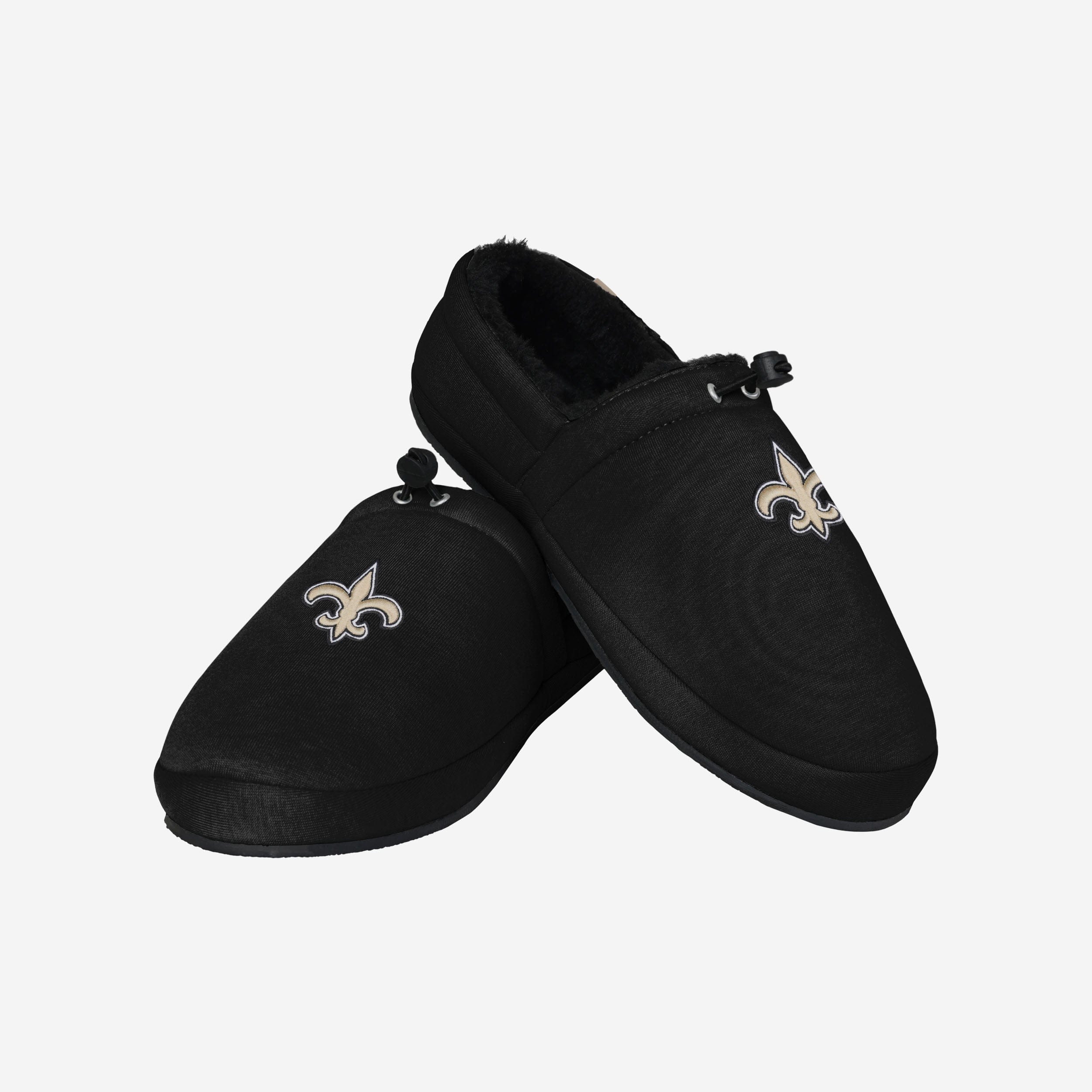 New Orleans Saints Big Logo Athletic Moccasin Slippers - Show Your Team Pride in Style!