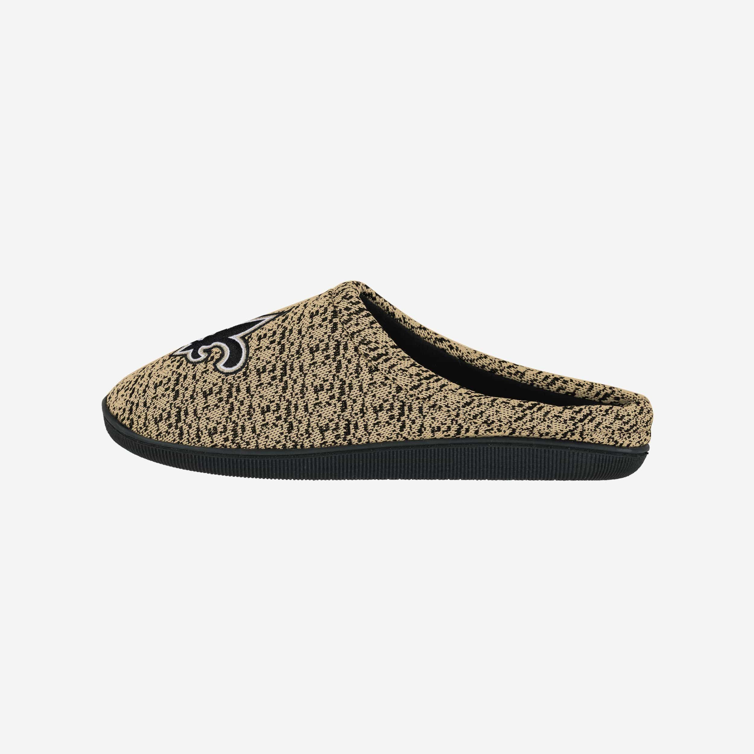 New Orleans Saints Poly Knit Cup Sole Slippers - Show Your Team Spirit!