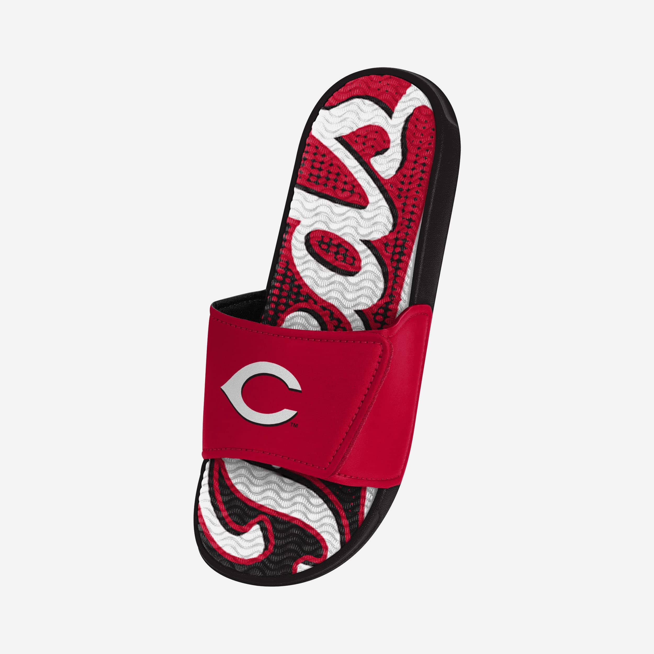 Cincinnati Reds Gradient Wordmark Gel Slides: The Ultimate Comfort for Fans