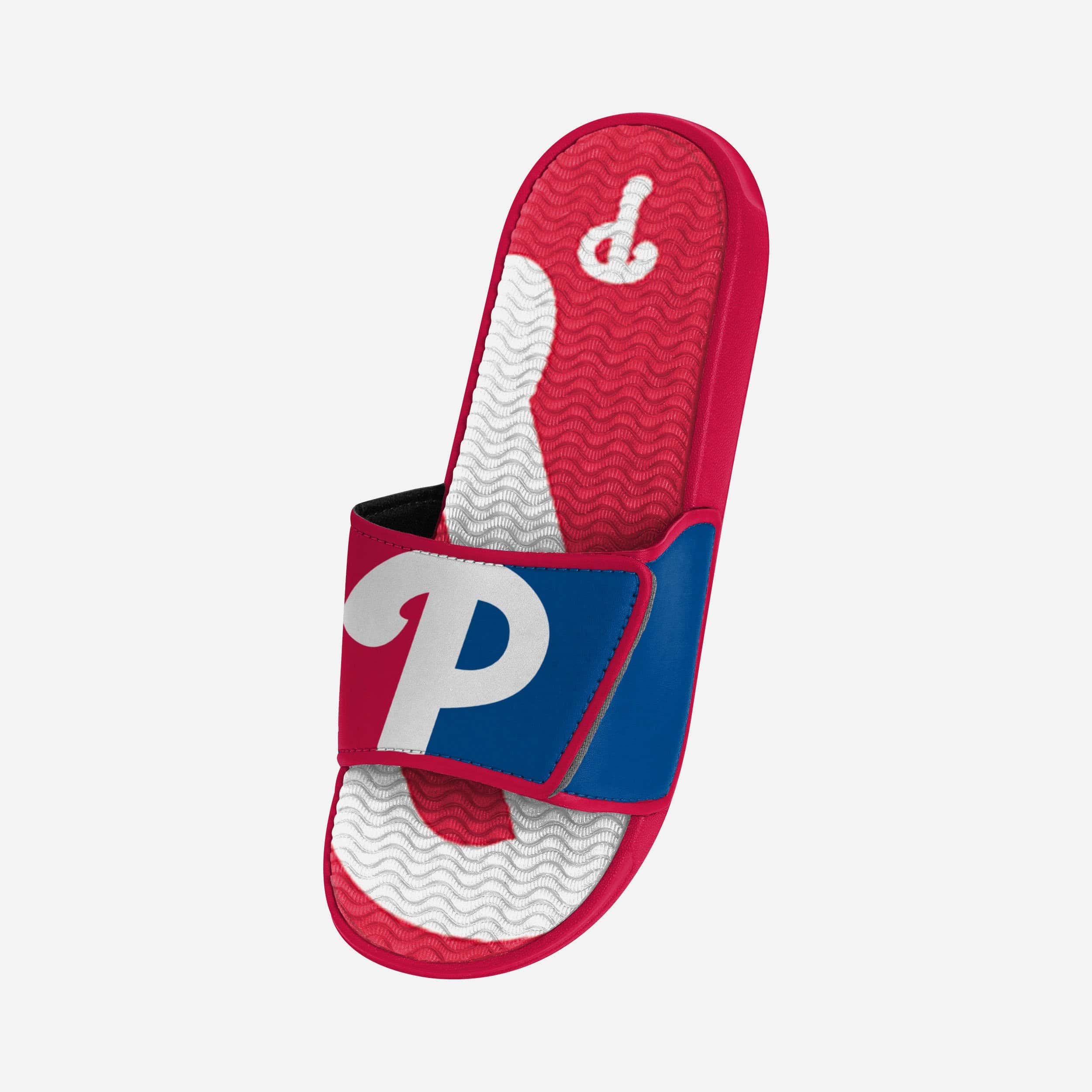 Philadelphia Phillies Colorblock Gel Slides - Big Logo Edition