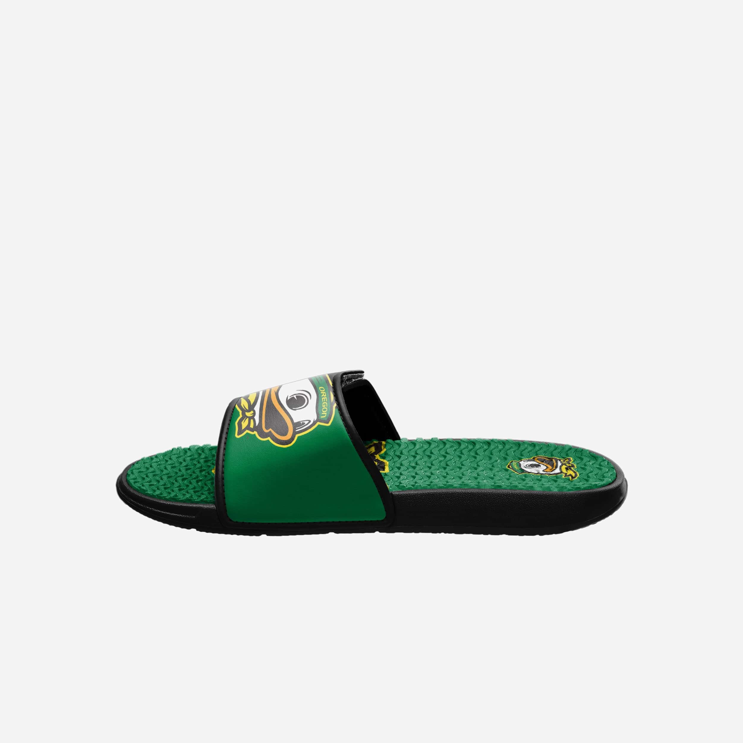 Oregon Ducks Colorblock Gel Slides with Big Logo - Show Your Team Spirit!