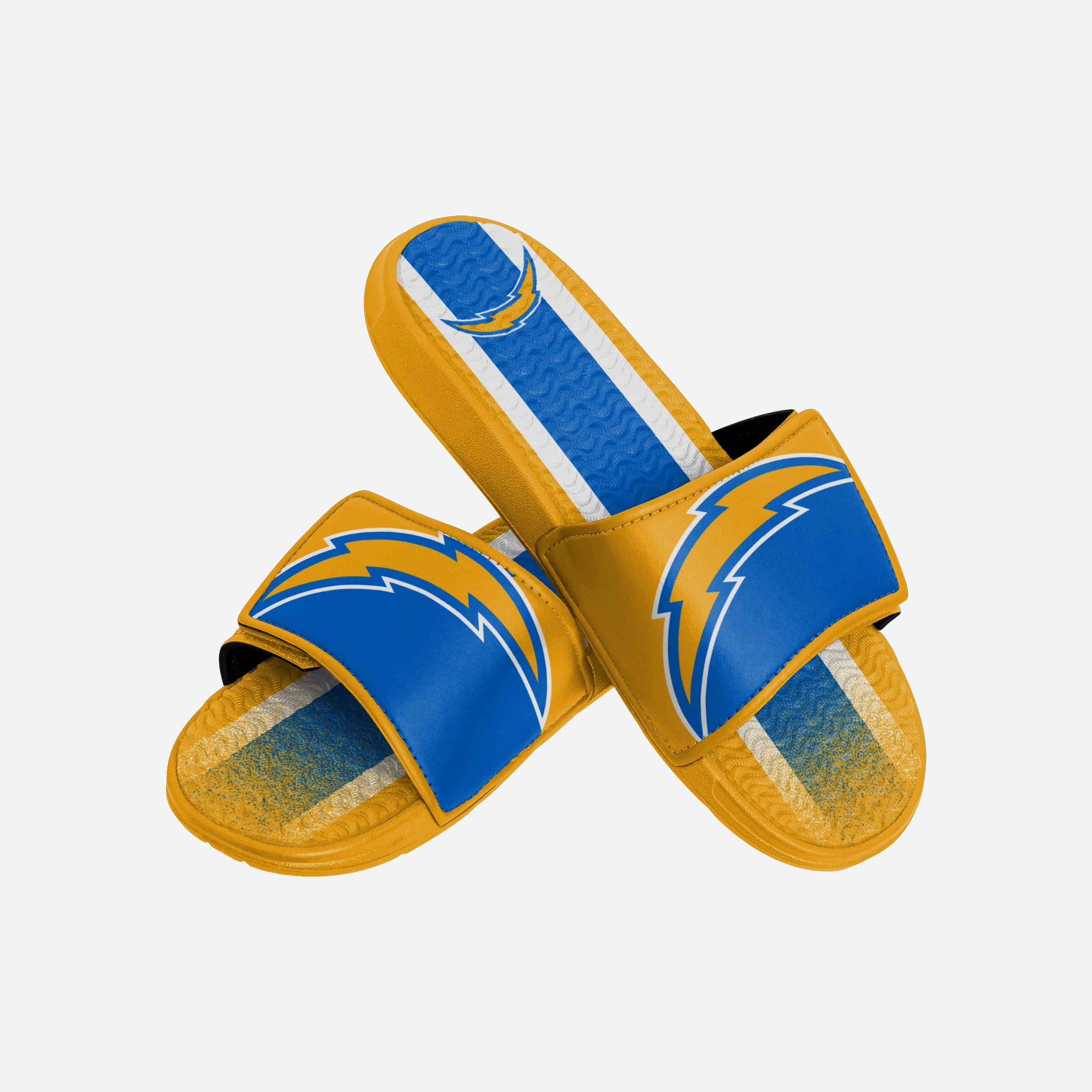Los Angeles Chargers Team Stripe Gel Slides - Must - Have for Fans!