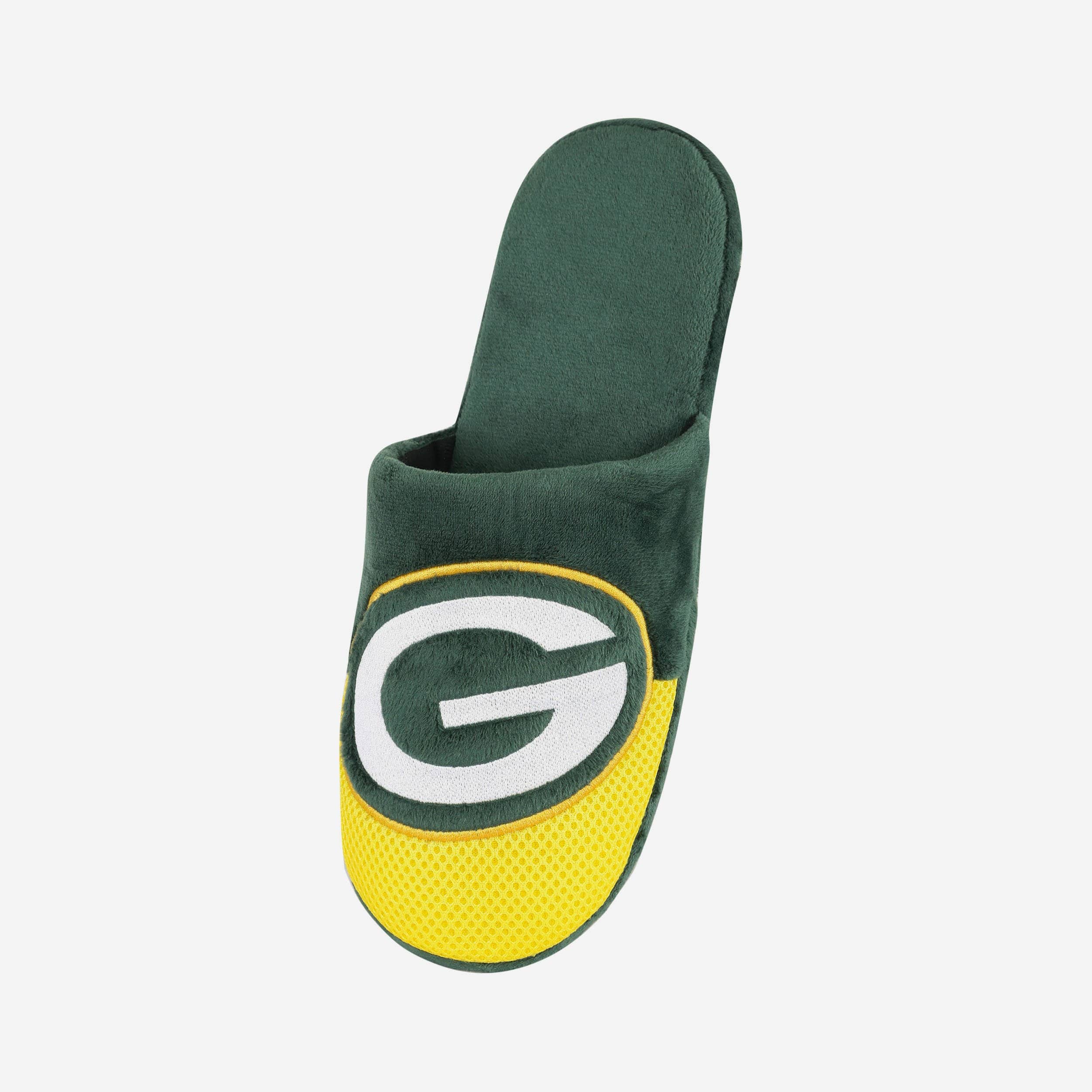 Green Bay Packers Team Logo Luxury Staycation Slippers