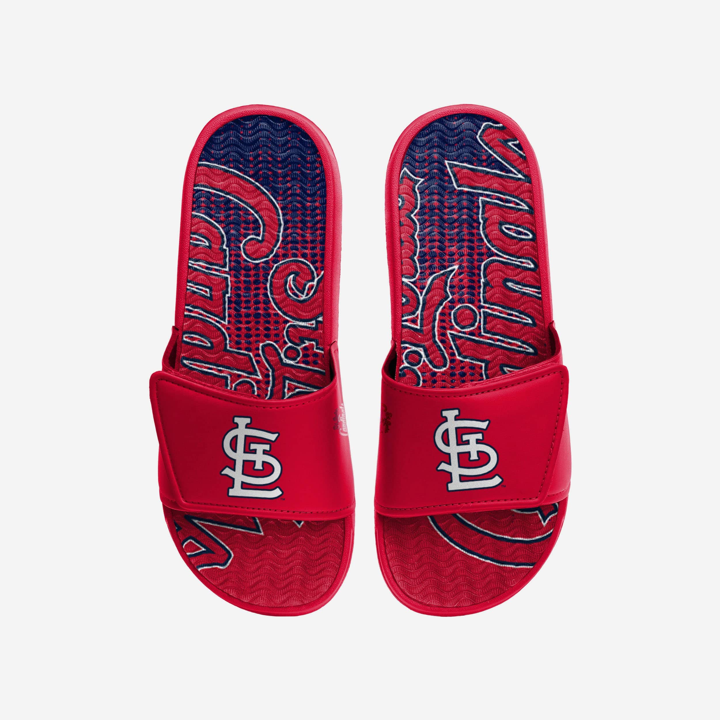 St Louis Cardinals Gradient Wordmark Gel Slides: Comfort & Team Spirit