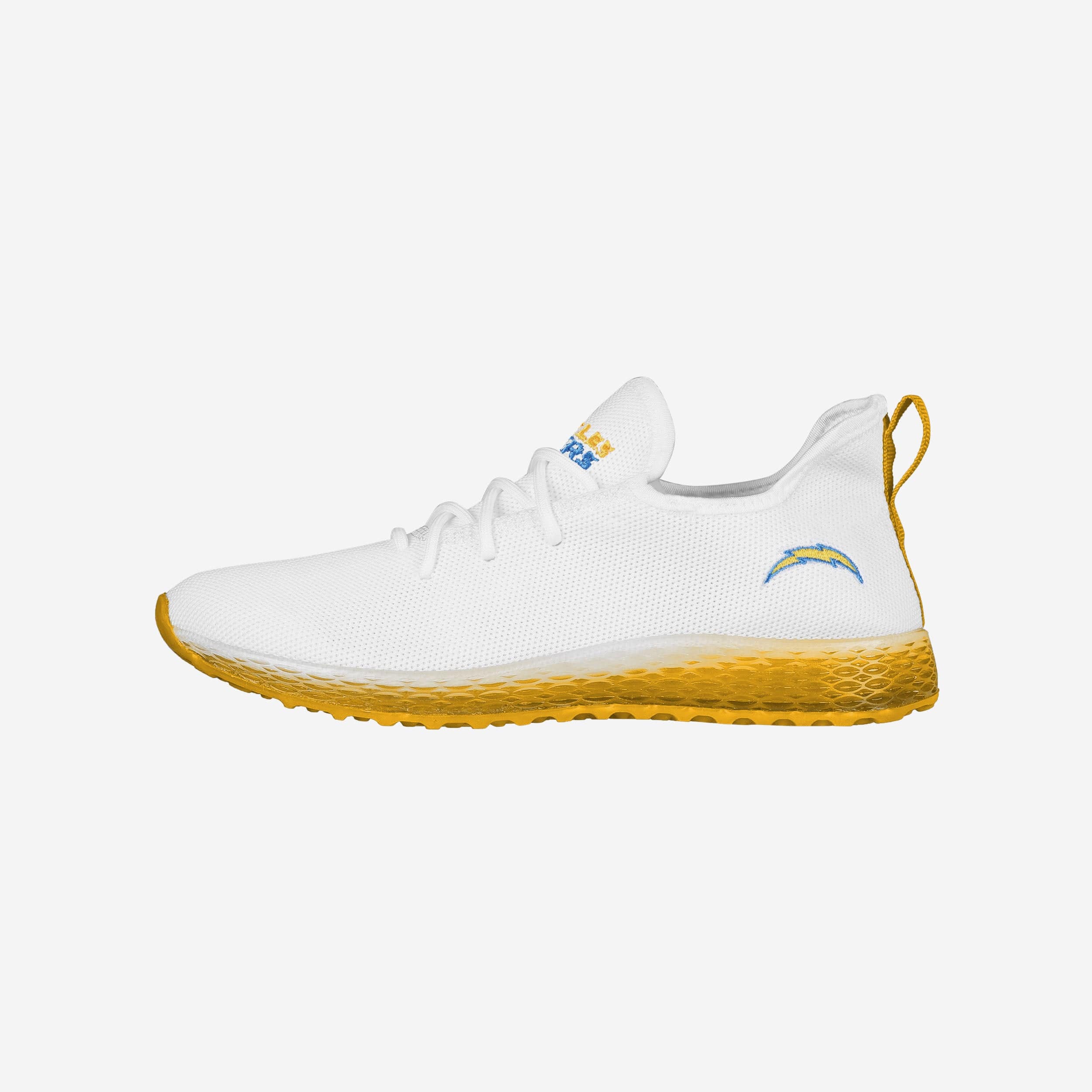 Exciting Los Angeles Chargers Gradient Midsole White Sneakers