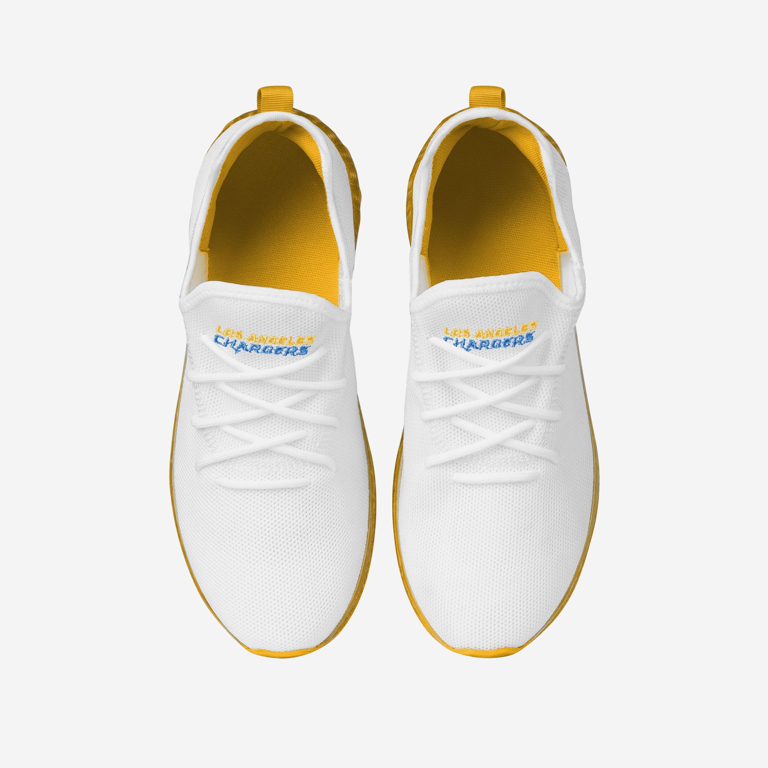 Exciting Los Angeles Chargers Gradient Midsole White Sneakers