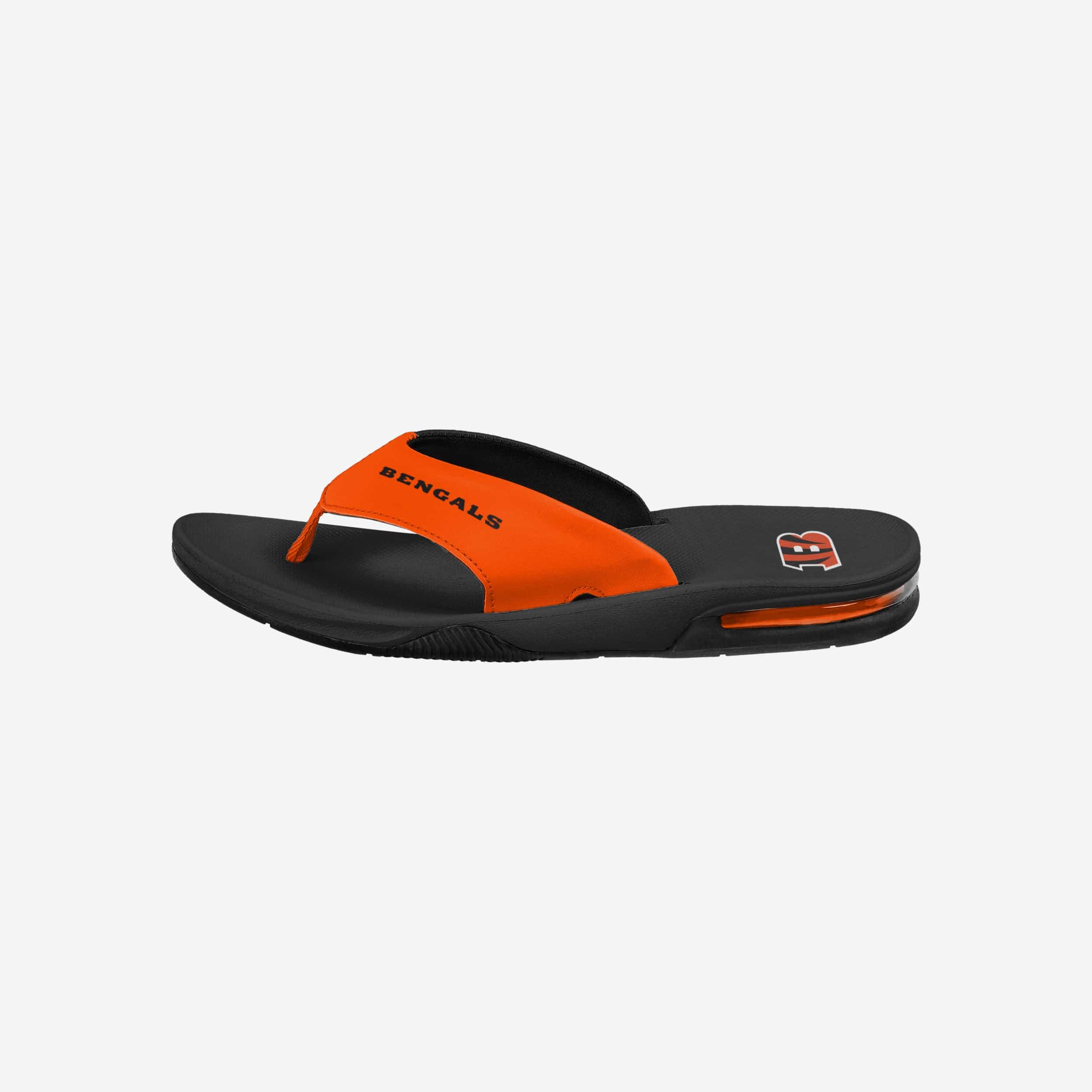 Exciting Cincinnati Bengals Team Color Contour Flip Flops - Must - Haves for Fans!
