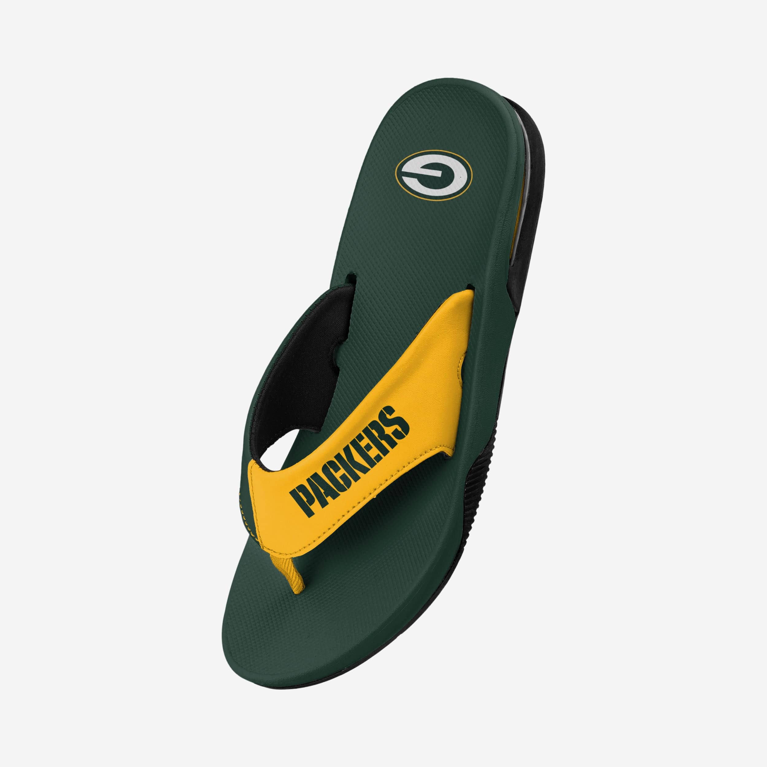 Green Bay Packers Team Color Contour Flip Flops - The Ultimate Fan Gear