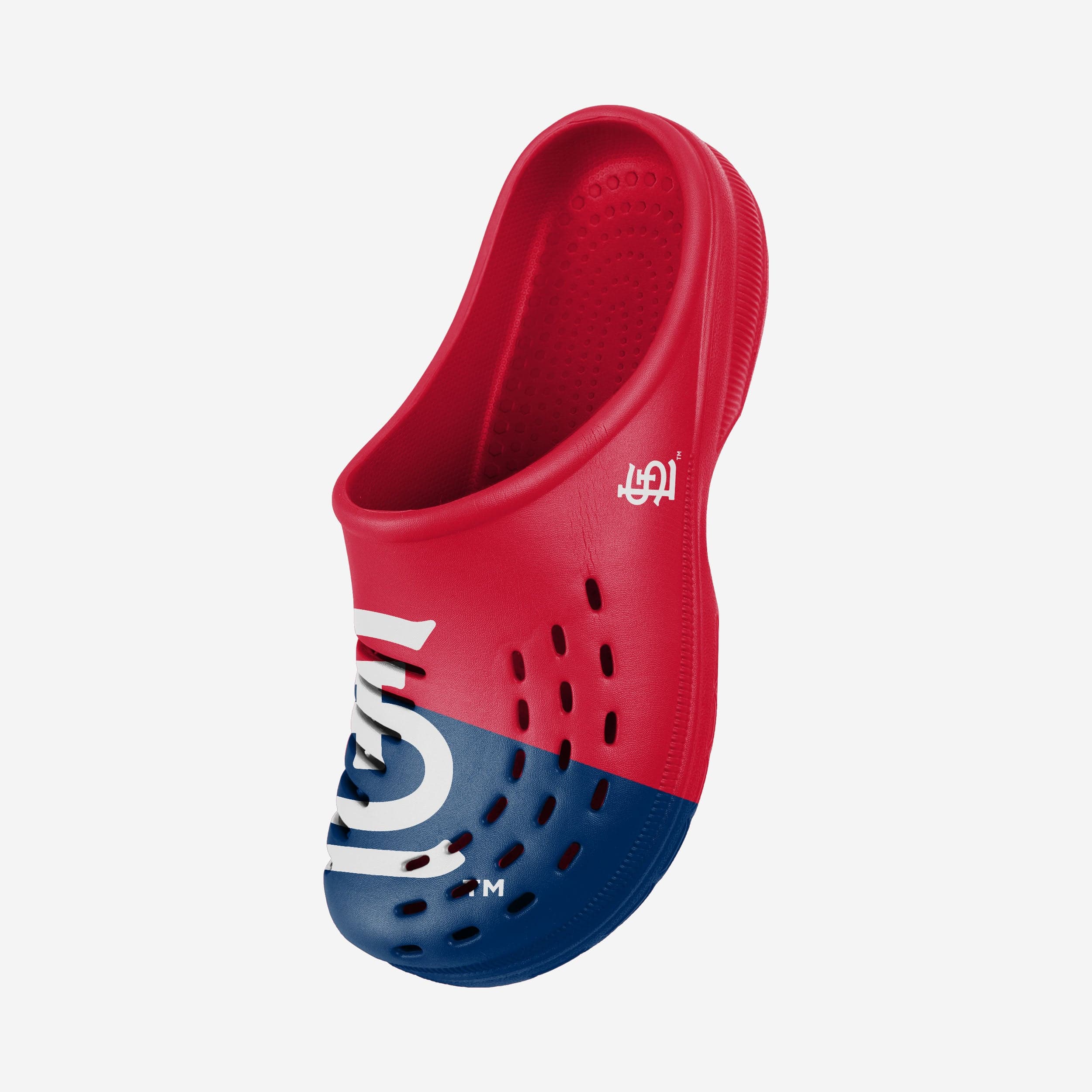 St. Louis Cardinals Men's Stylish Colorblock Big Logo Clogs - Show Your Team Spirit!