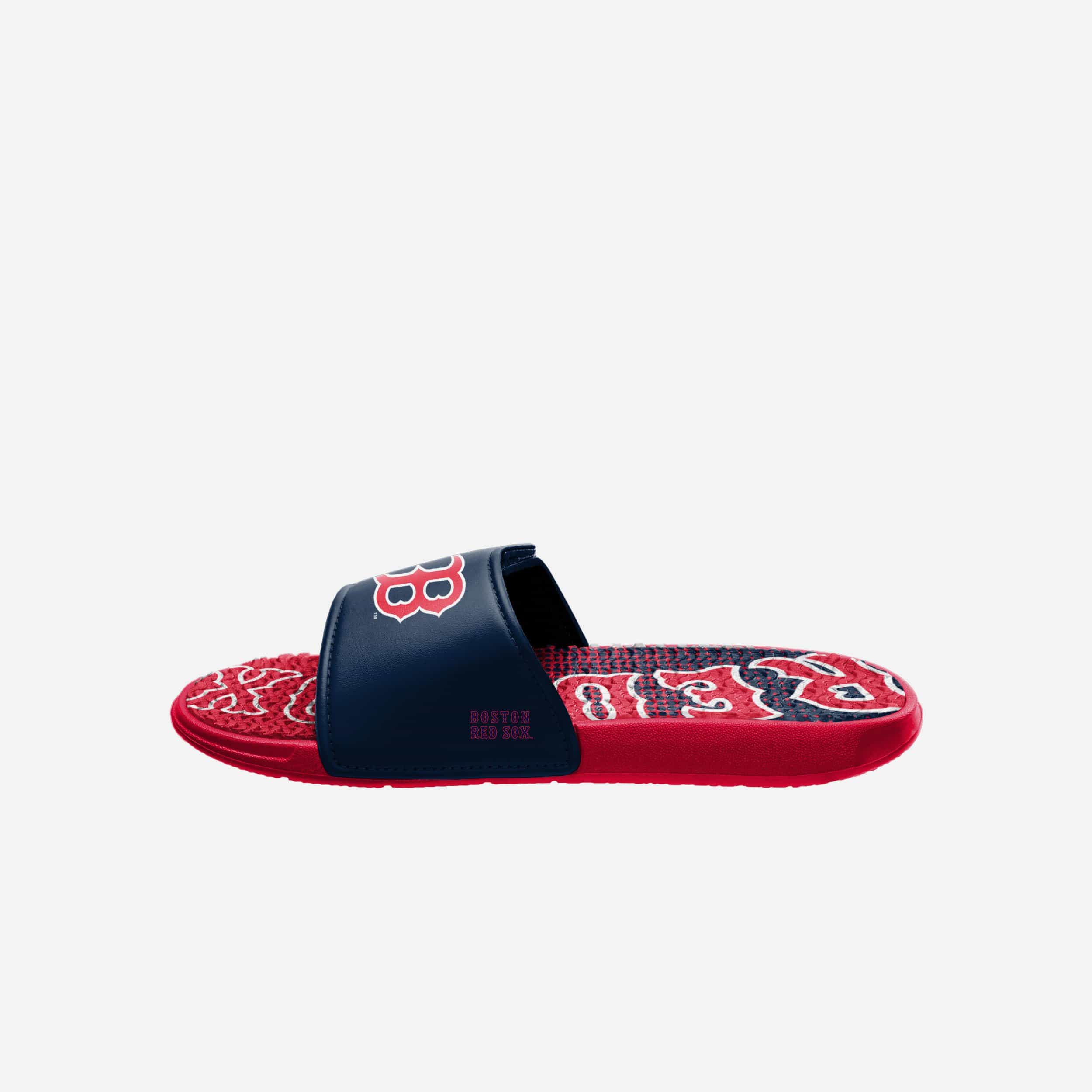 Exciting Boston Red Sox Gradient Wordmark Gel Slides