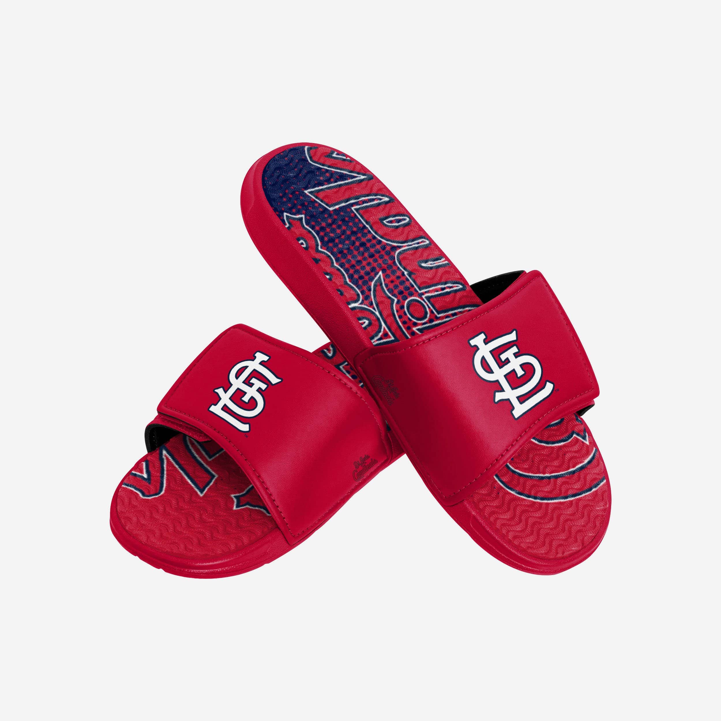 St Louis Cardinals Gradient Wordmark Gel Slides: Comfort & Team Spirit
