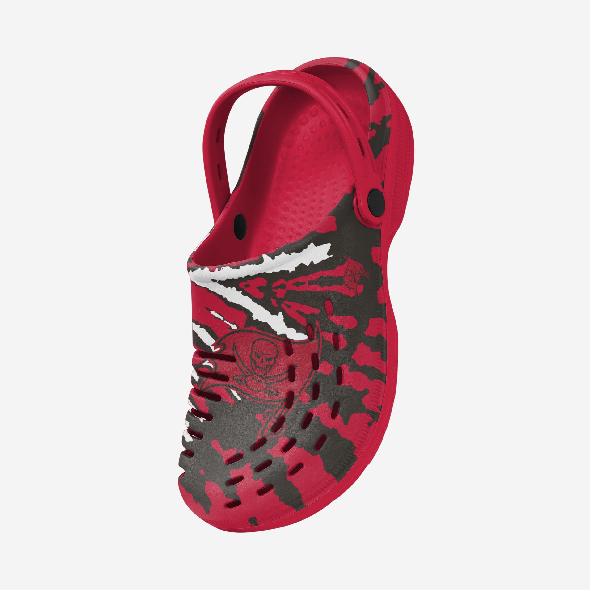 Tampa Bay Buccaneers Stylish Tie - Dye Clogs with Straps
