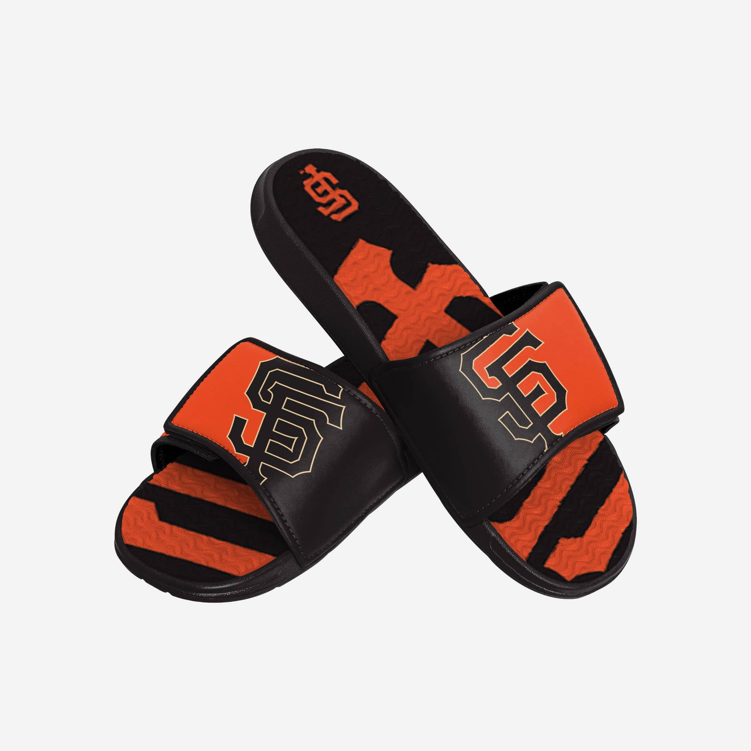 San Francisco Giants Colorblock Big Logo Gel Slides - Must - Have for Fans