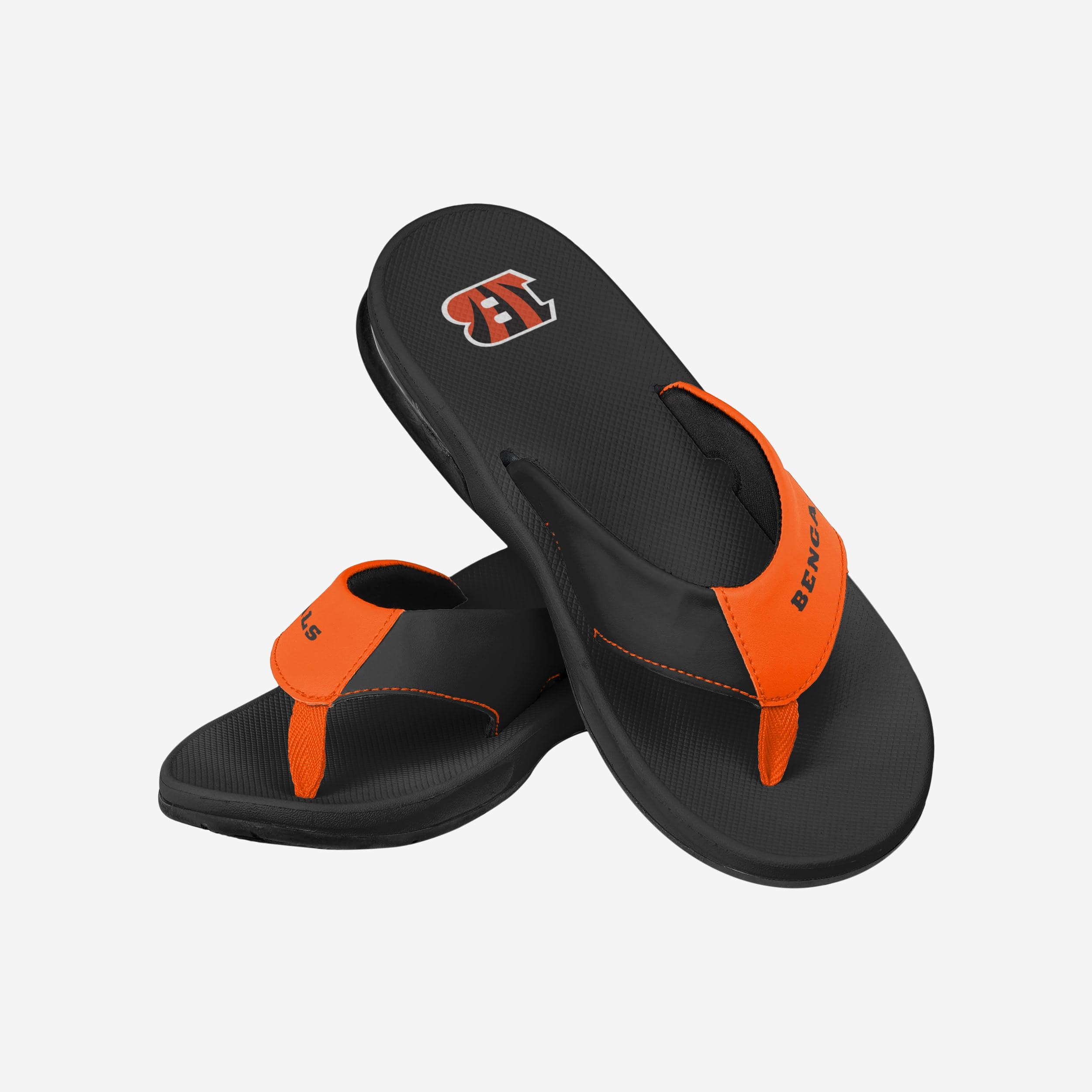 Exciting Cincinnati Bengals Team Color Contour Flip Flops - Must - Haves for Fans!