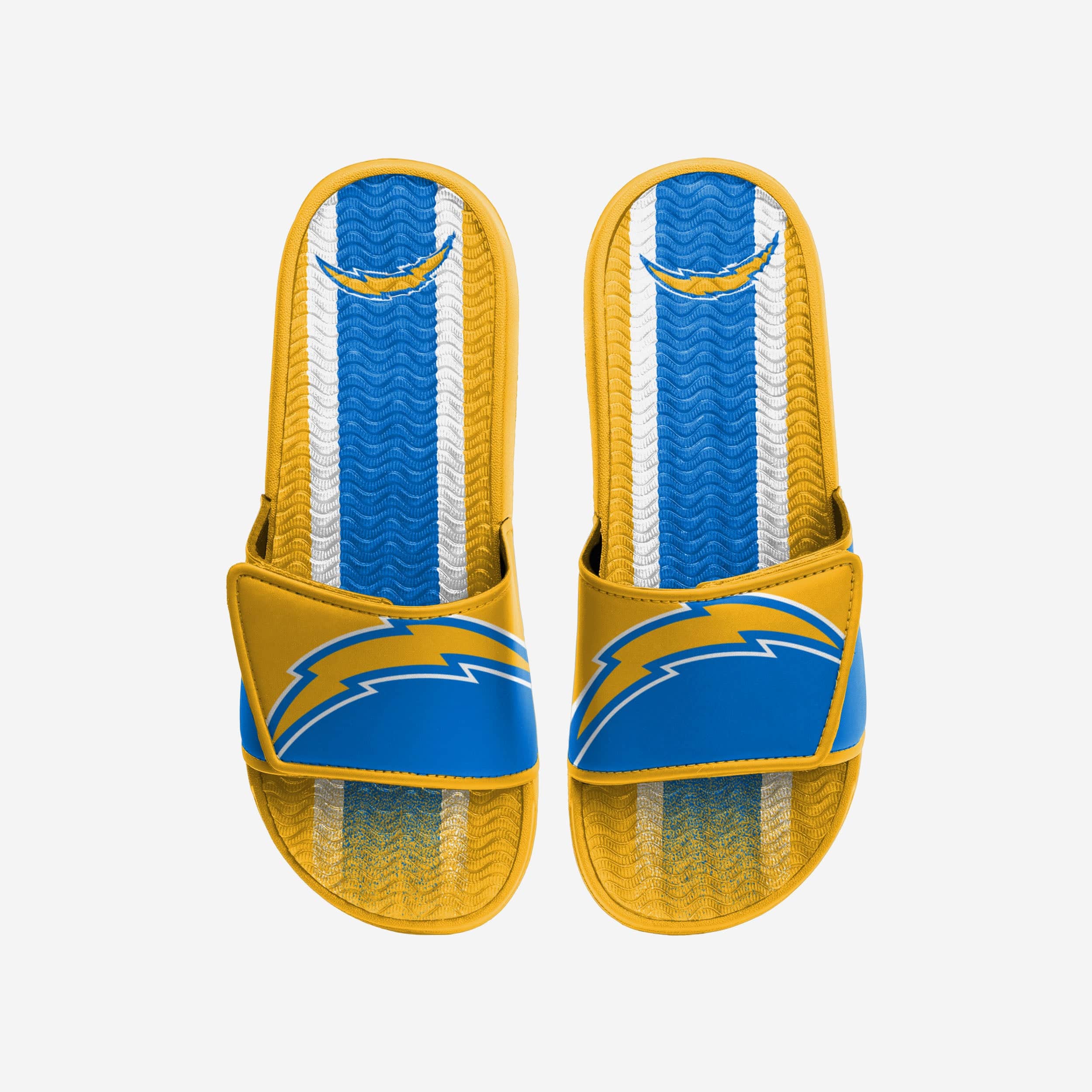 Los Angeles Chargers Team Stripe Gel Slides - Must - Have for Fans!