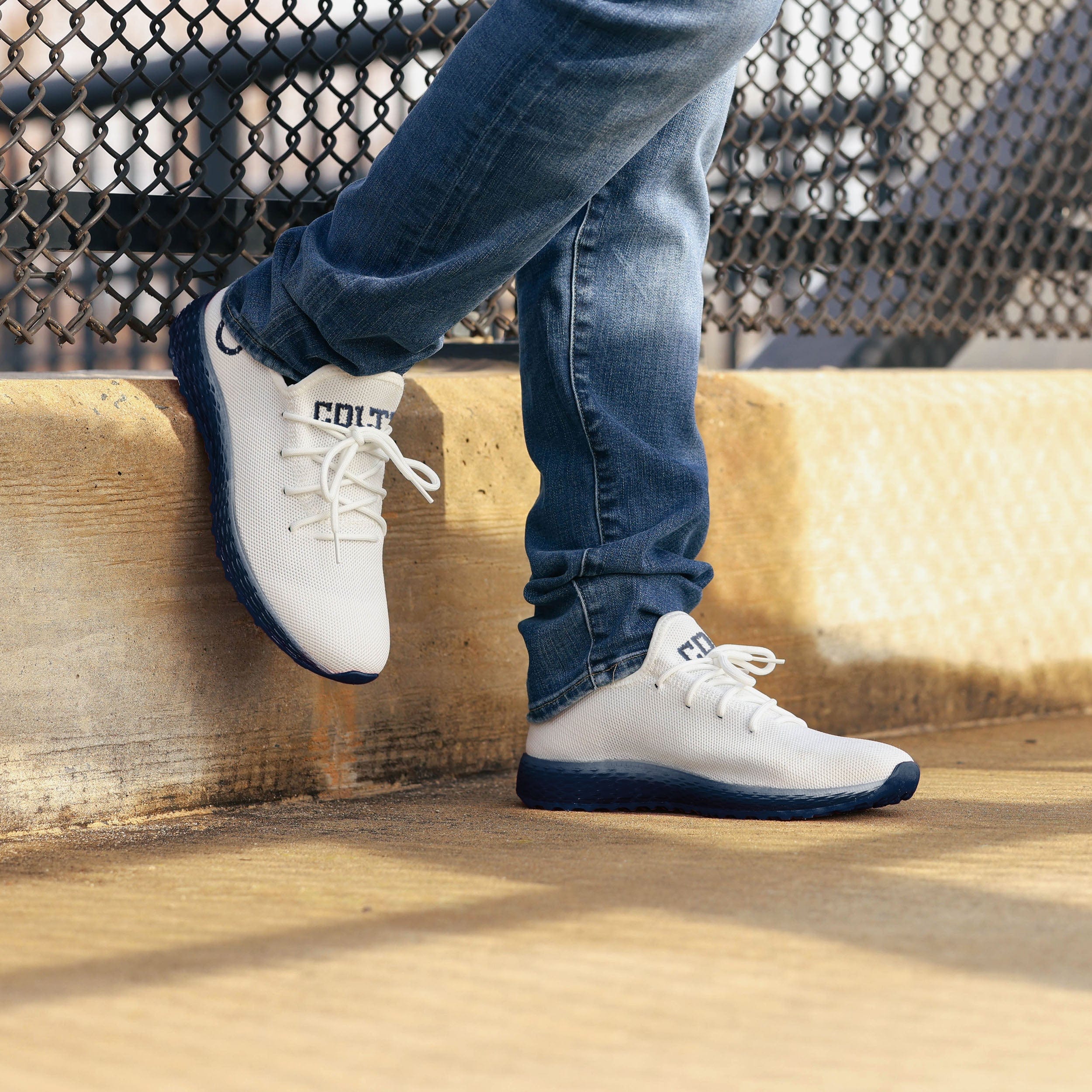 Indianapolis Colts Gradient Midsole White Sneakers - Game - Day Essential