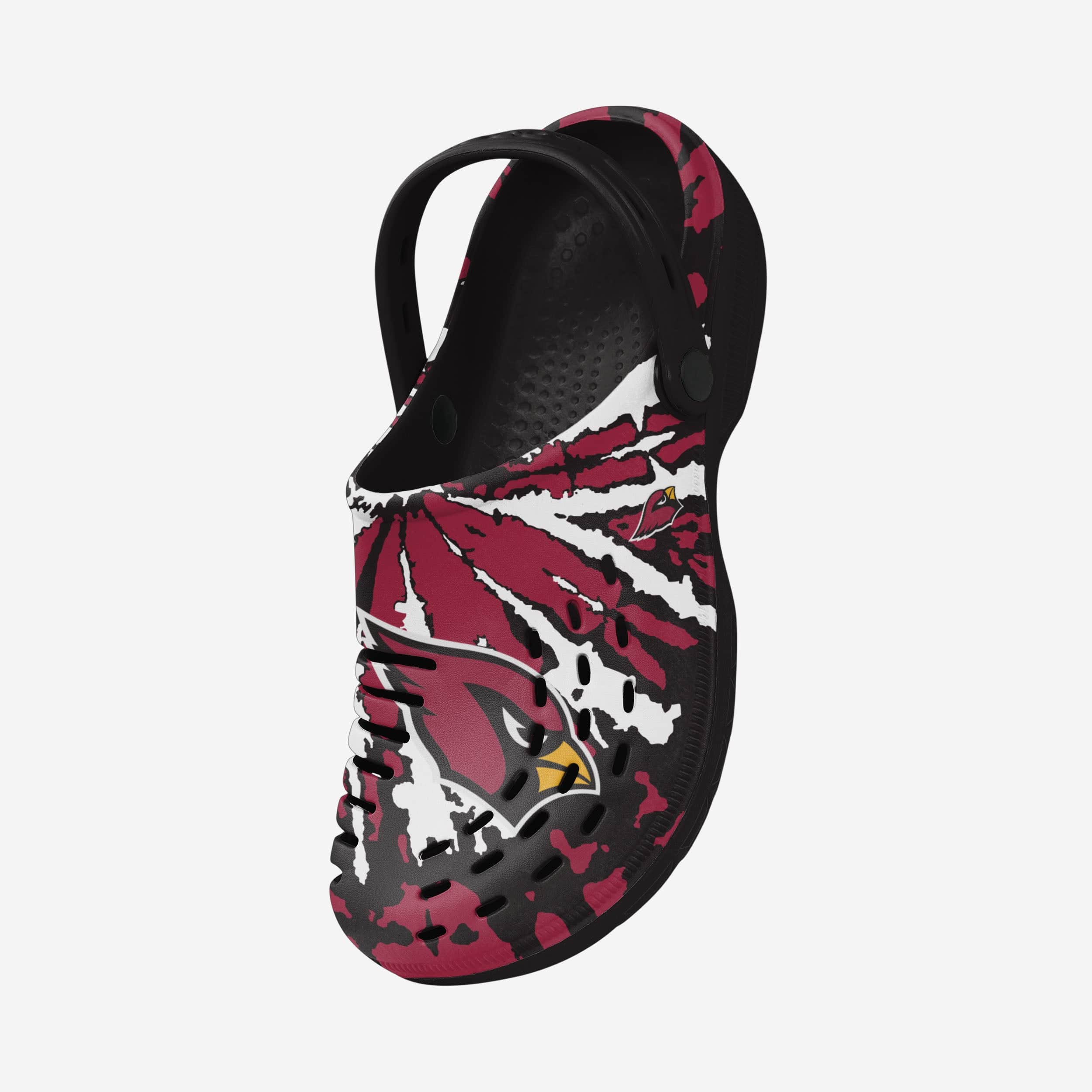 Arizona Cardinals Stylish Tie - Dye Clogs with Straps